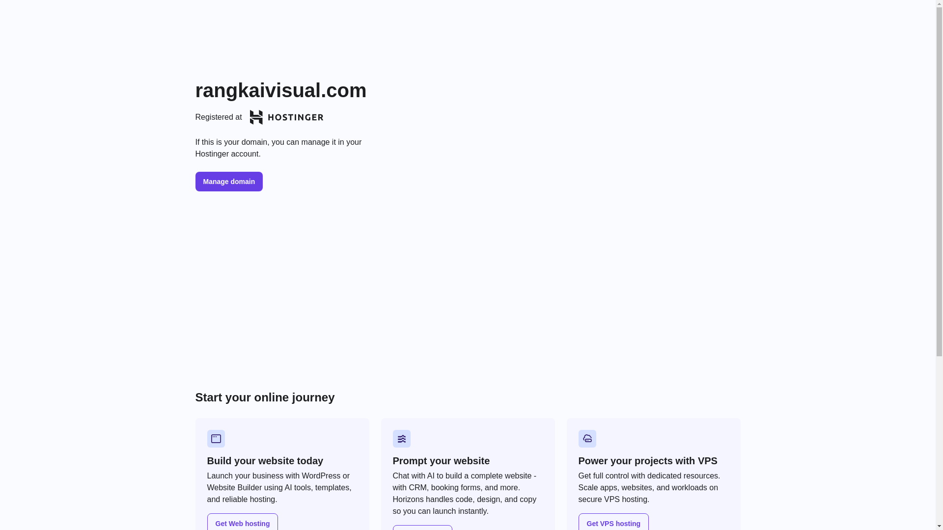 website screenshot of https://rangkaivisual.com/