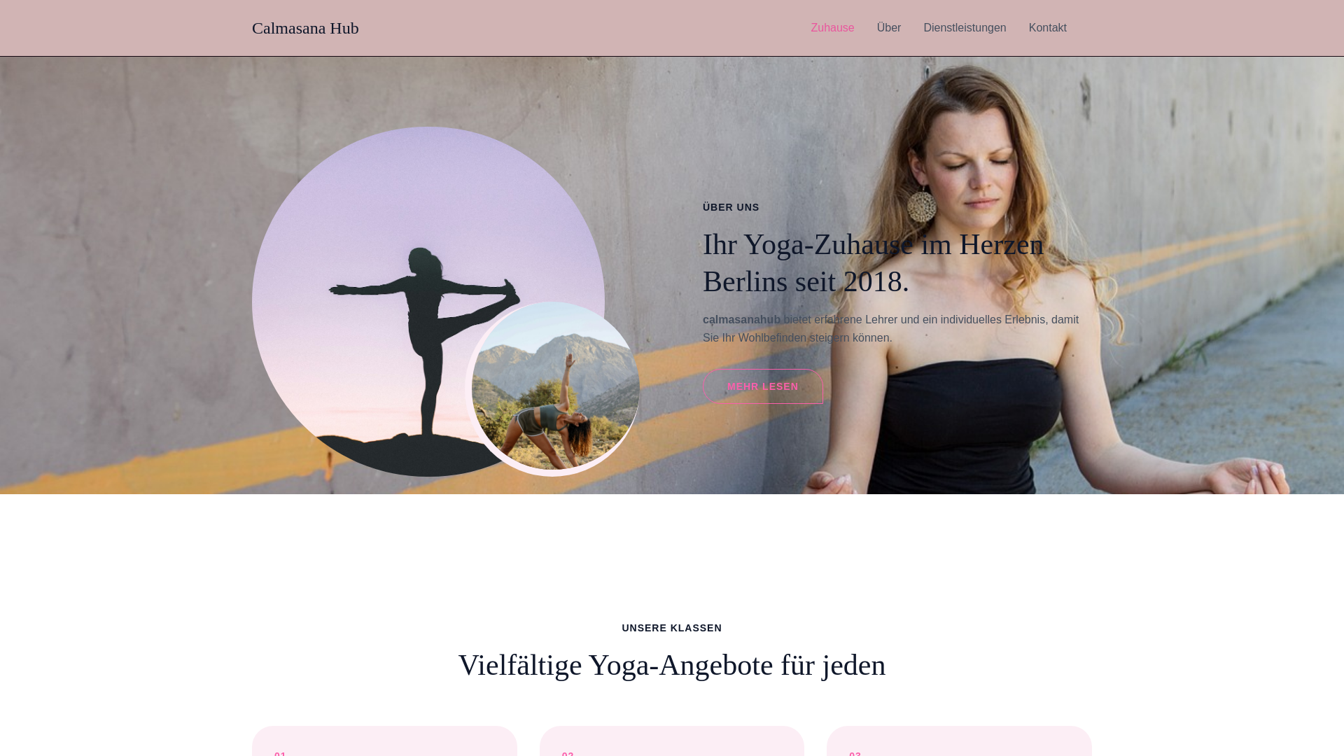 website screenshot of https://calmasanahub.online/