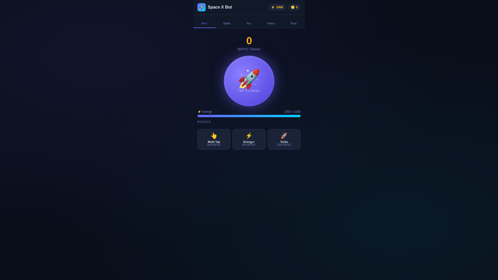 website screenshot of https://space-x-bot.pages.dev