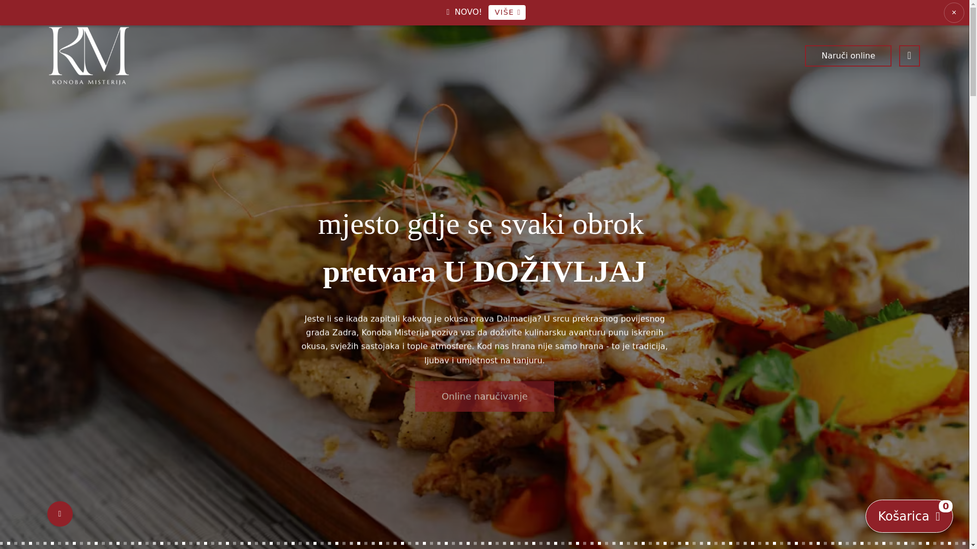 website screenshot of https://konobamisterija.com/