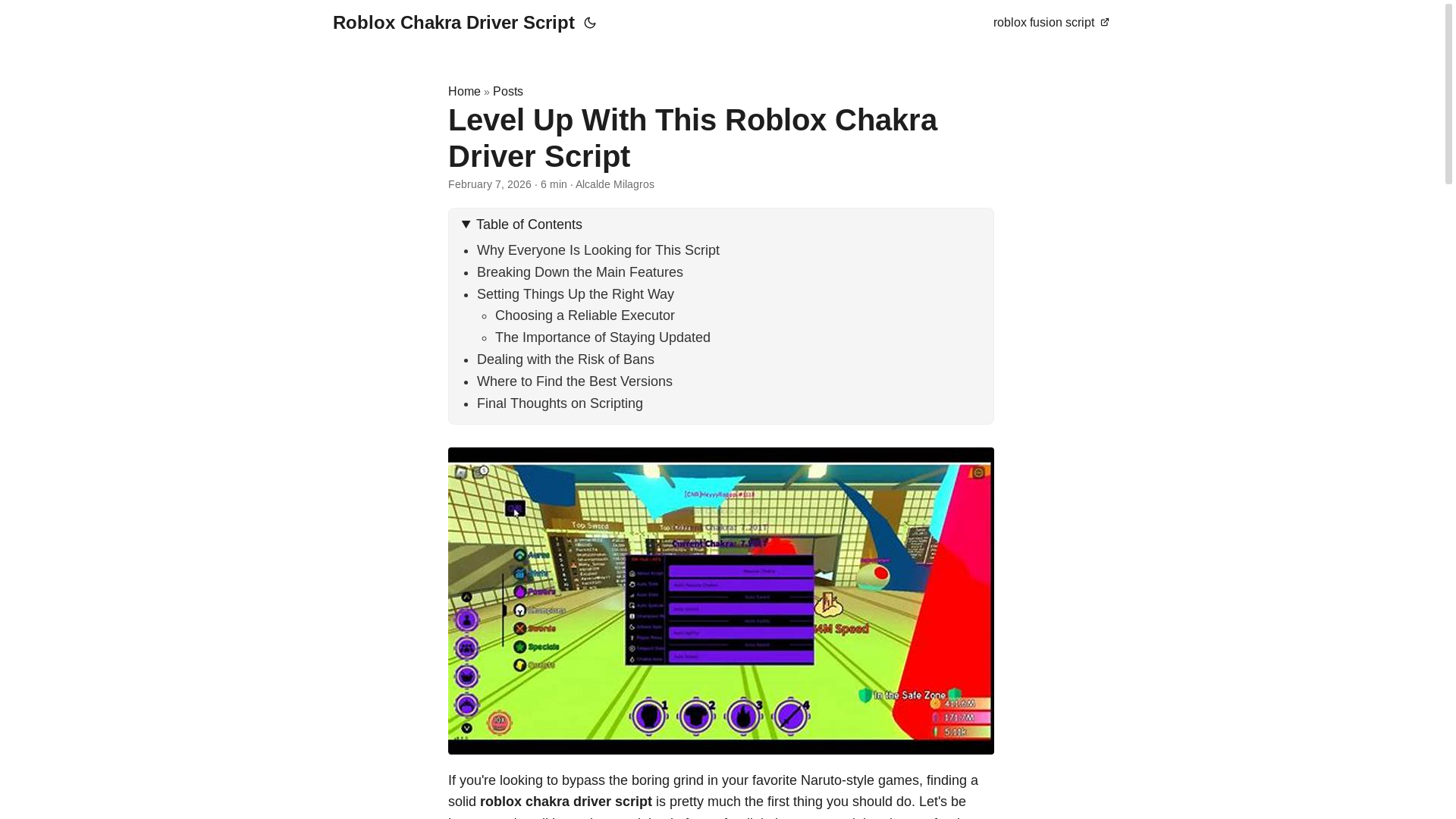website screenshot of https://roblox-chakra-driver-script.pages.dev/