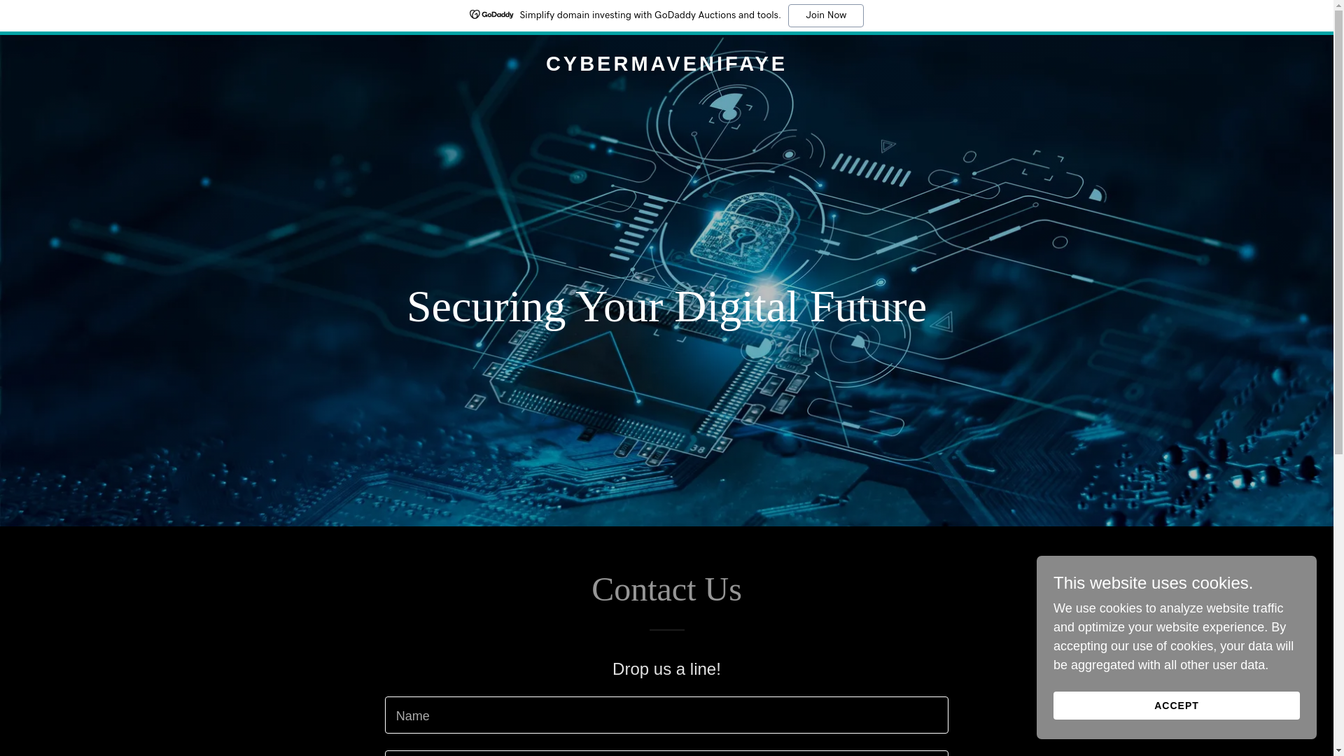 website screenshot of https://cybermavenifaye.com/