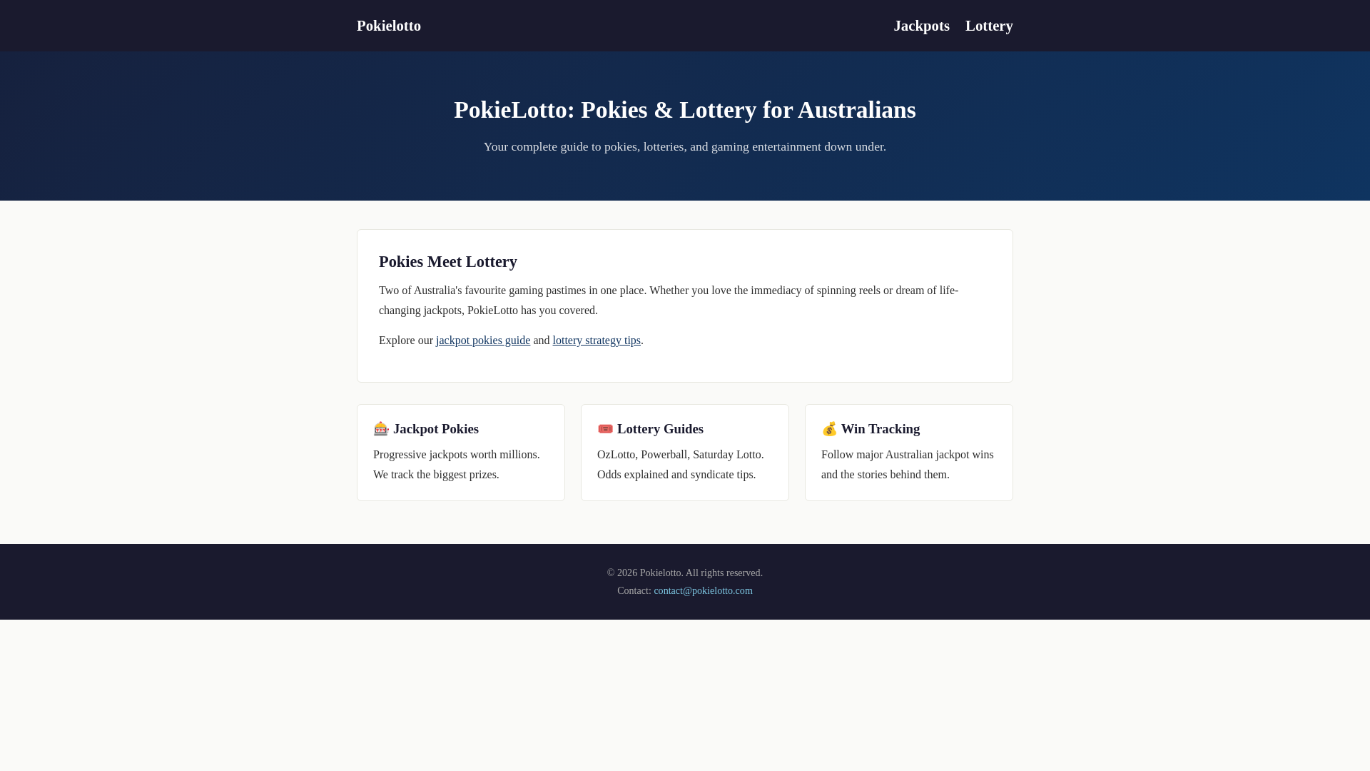 website screenshot of https://pokielotto.pages.dev/