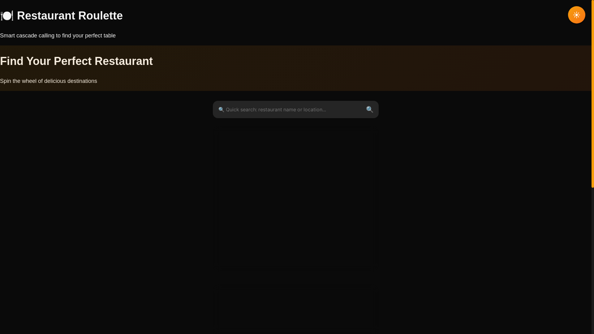 website screenshot of https://restaurant-roulette.pages.dev/