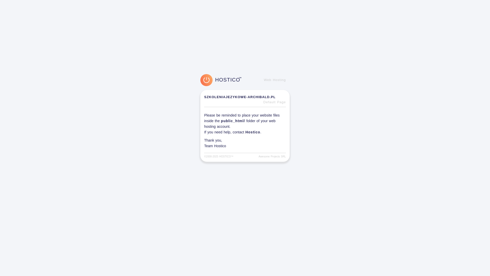 website screenshot of https://szkoleniajezykowe-archibald.pl/