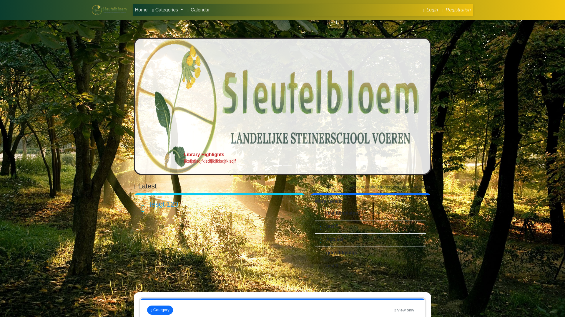 website screenshot of https://sleutelbloem.eu
