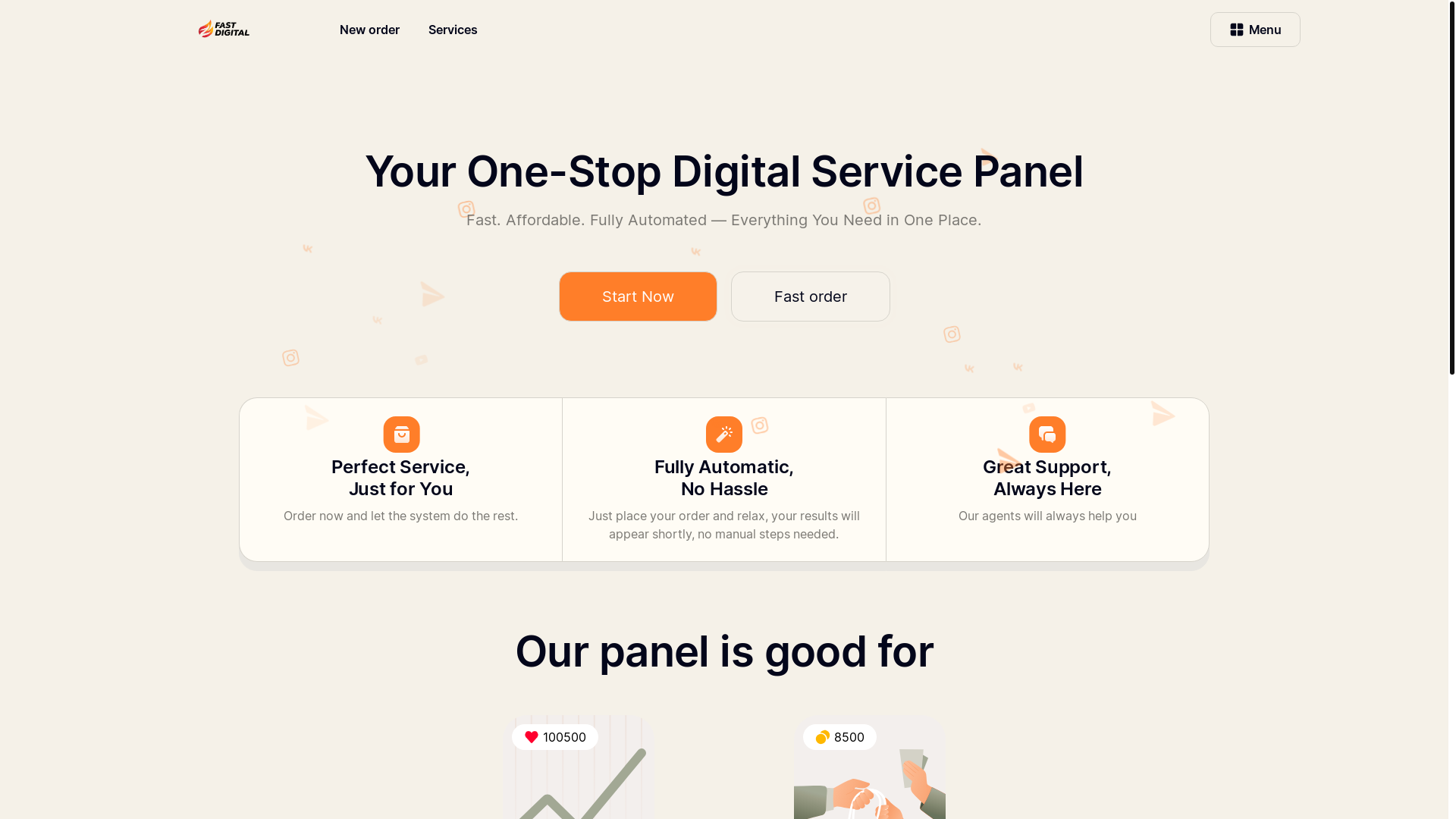 website screenshot of https://fastboostr.com/