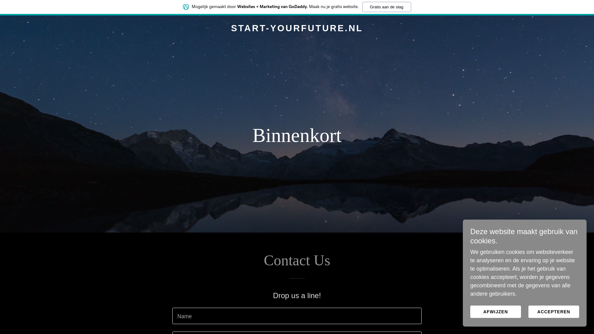 website screenshot of https://start-yourfuture.nl/