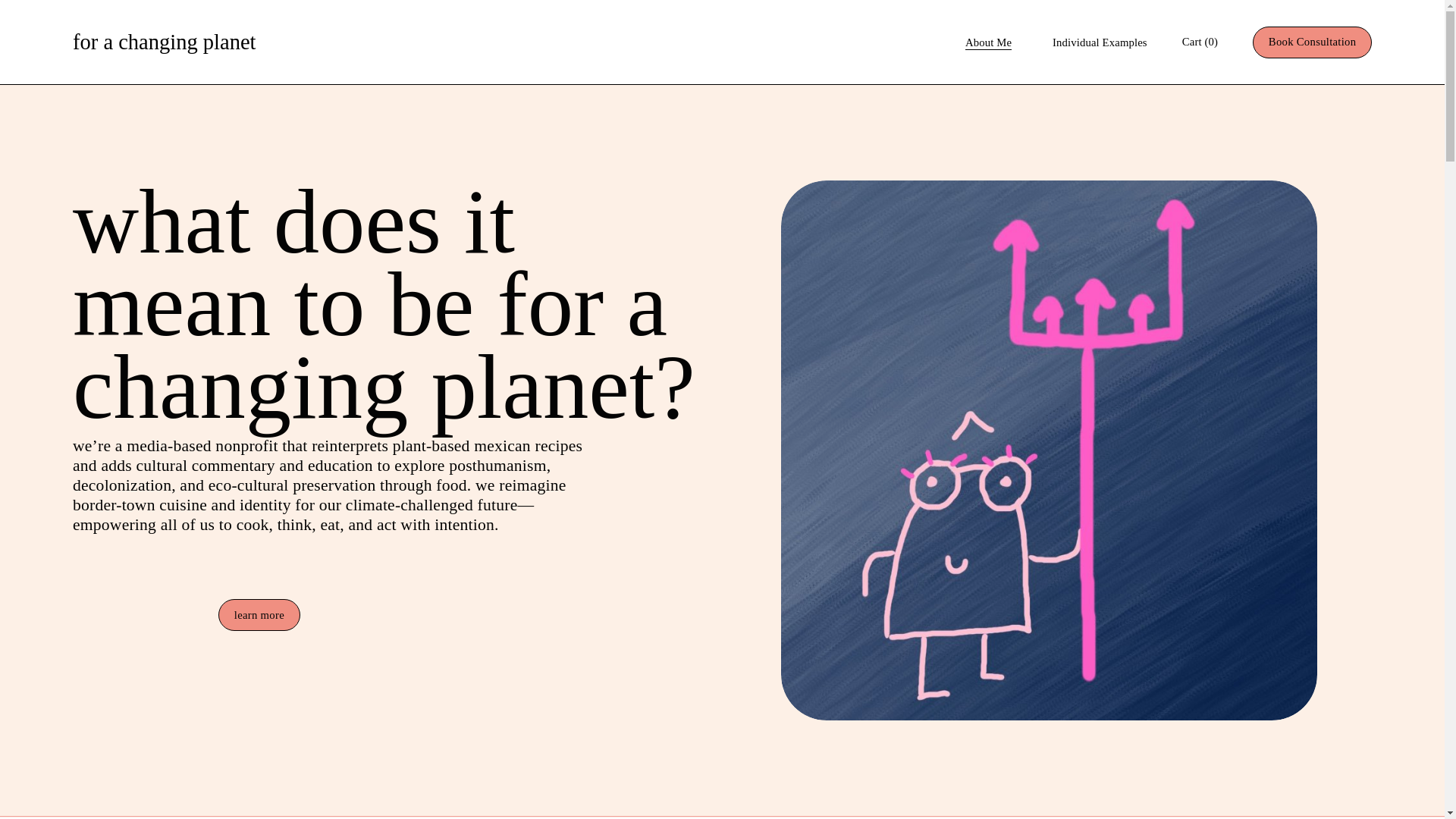 website screenshot of https://forachangingplanet.net/