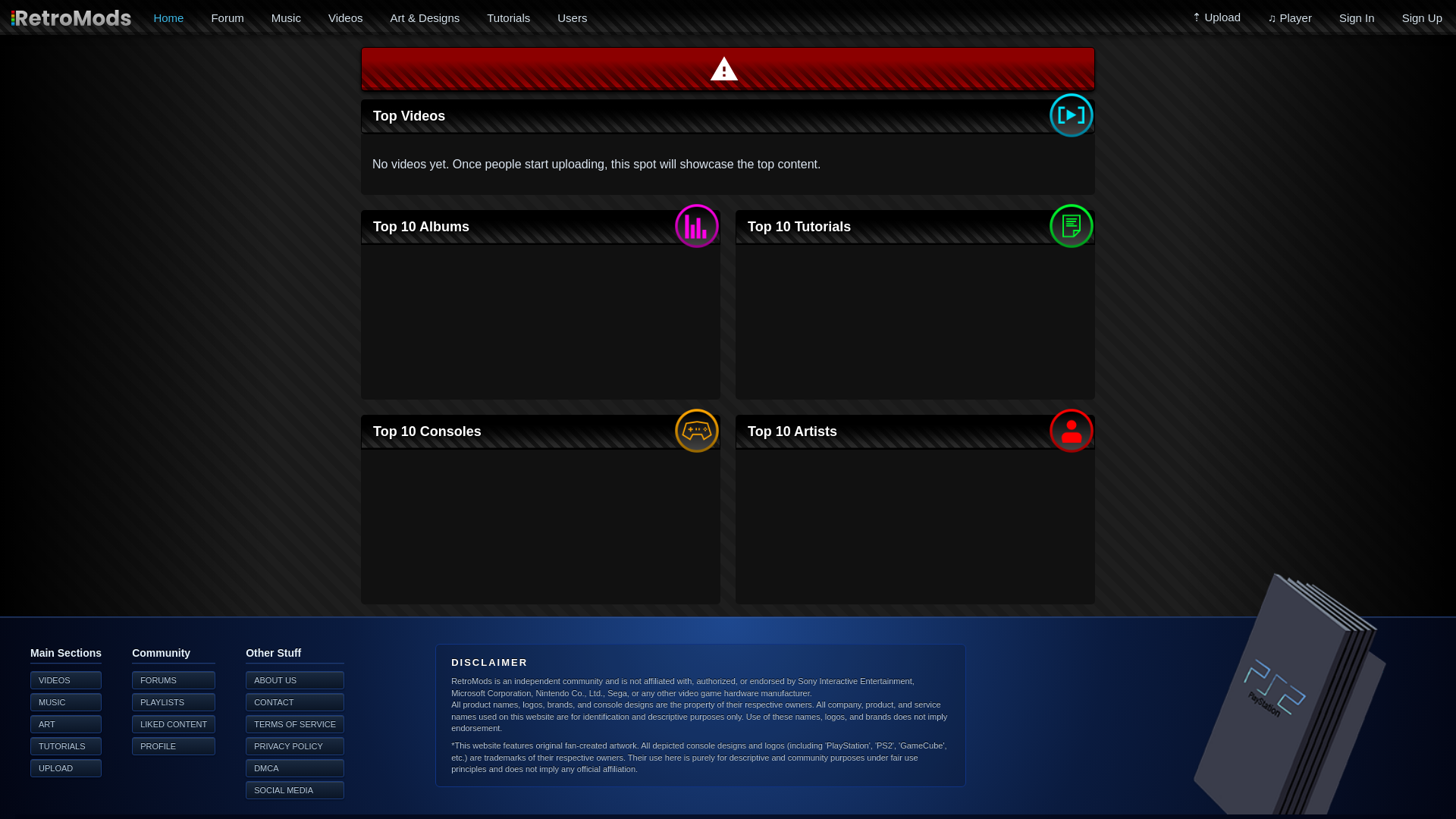website screenshot of https://retromods-site.pages.dev/
