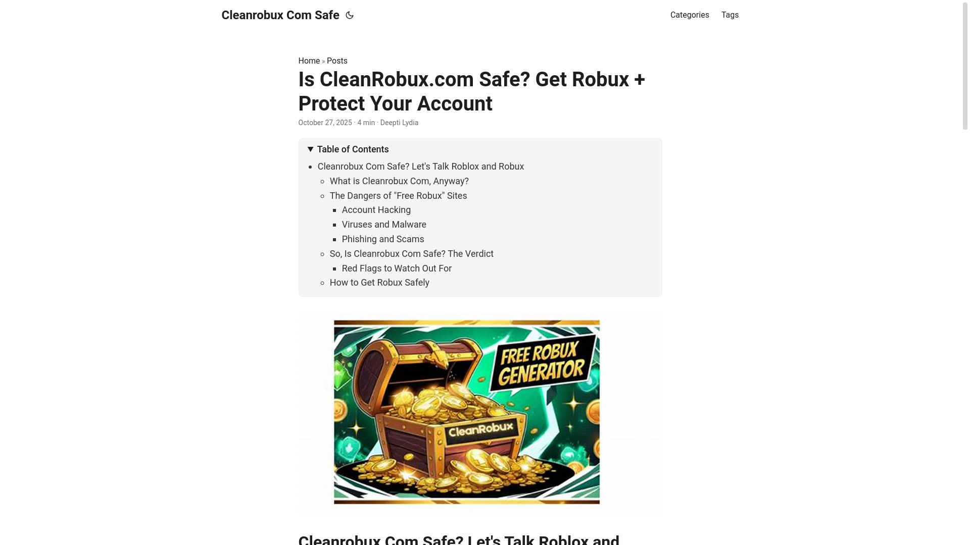 website screenshot of https://cleanrobux-com-safe.pages.dev/