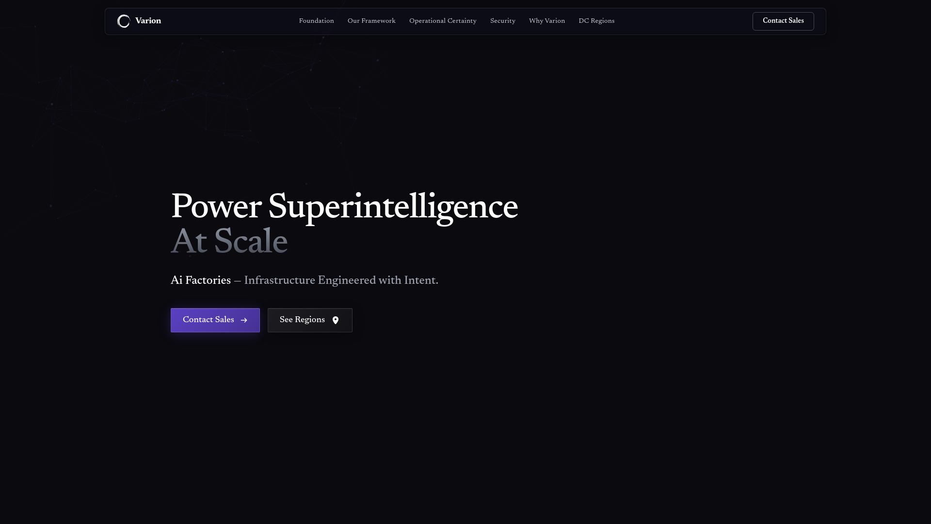 website screenshot of https://varion-ai.pages.dev/