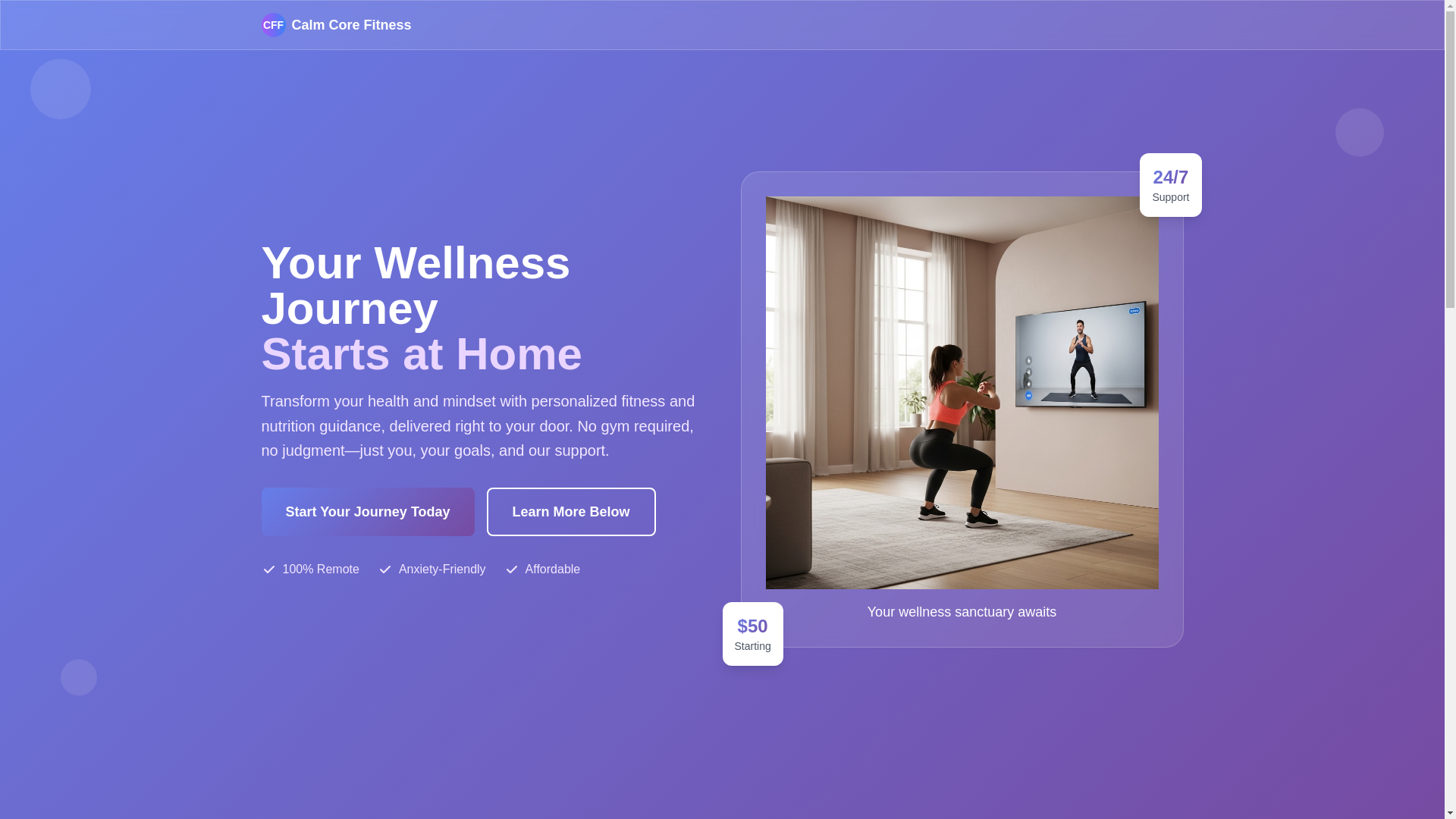 website screenshot of https://wellnessandpeace.pages.dev/