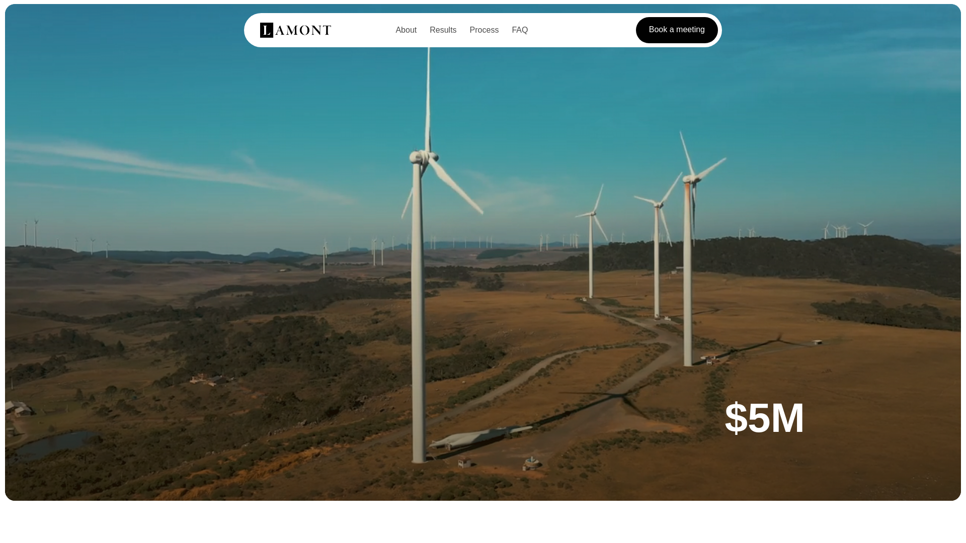 website screenshot of https://lamontenergy.com