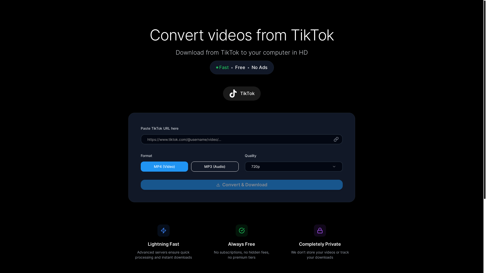 website screenshot of https://ctrlmp4.com/