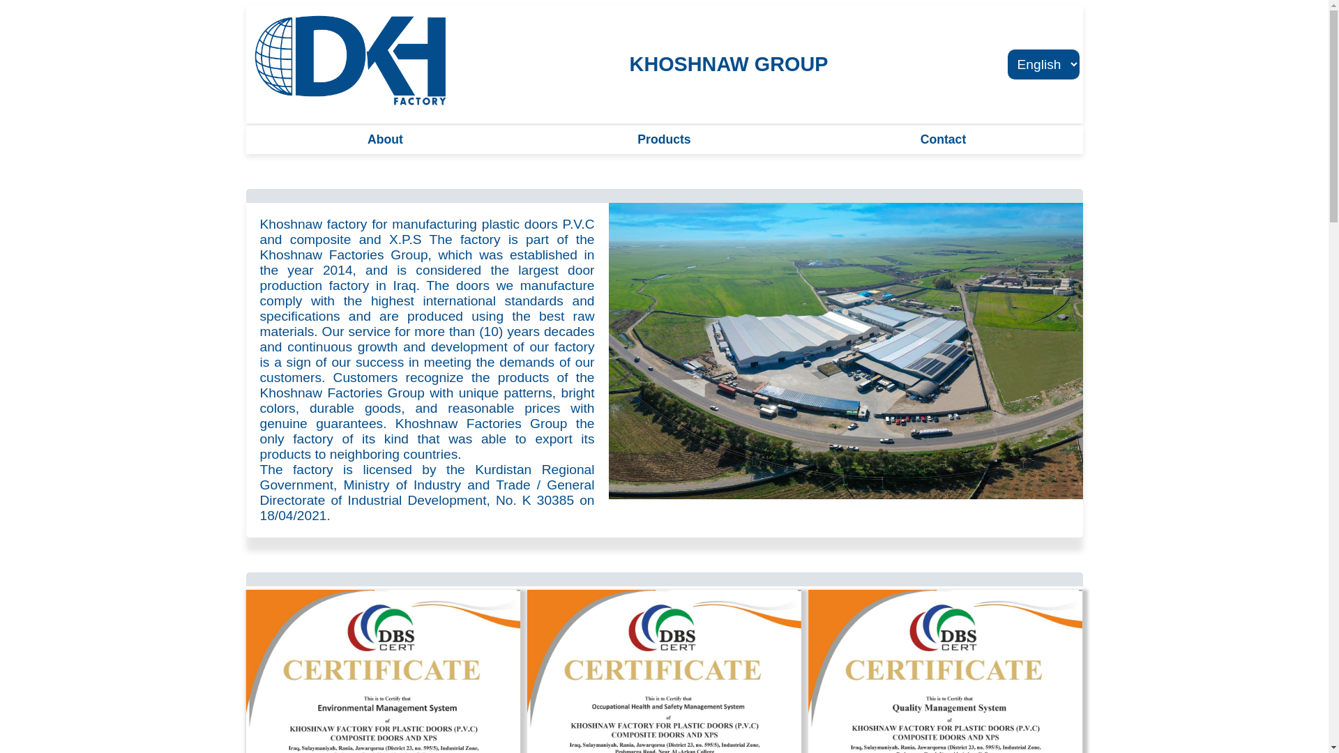 website screenshot of https://khoshnaw-group.pages.dev/