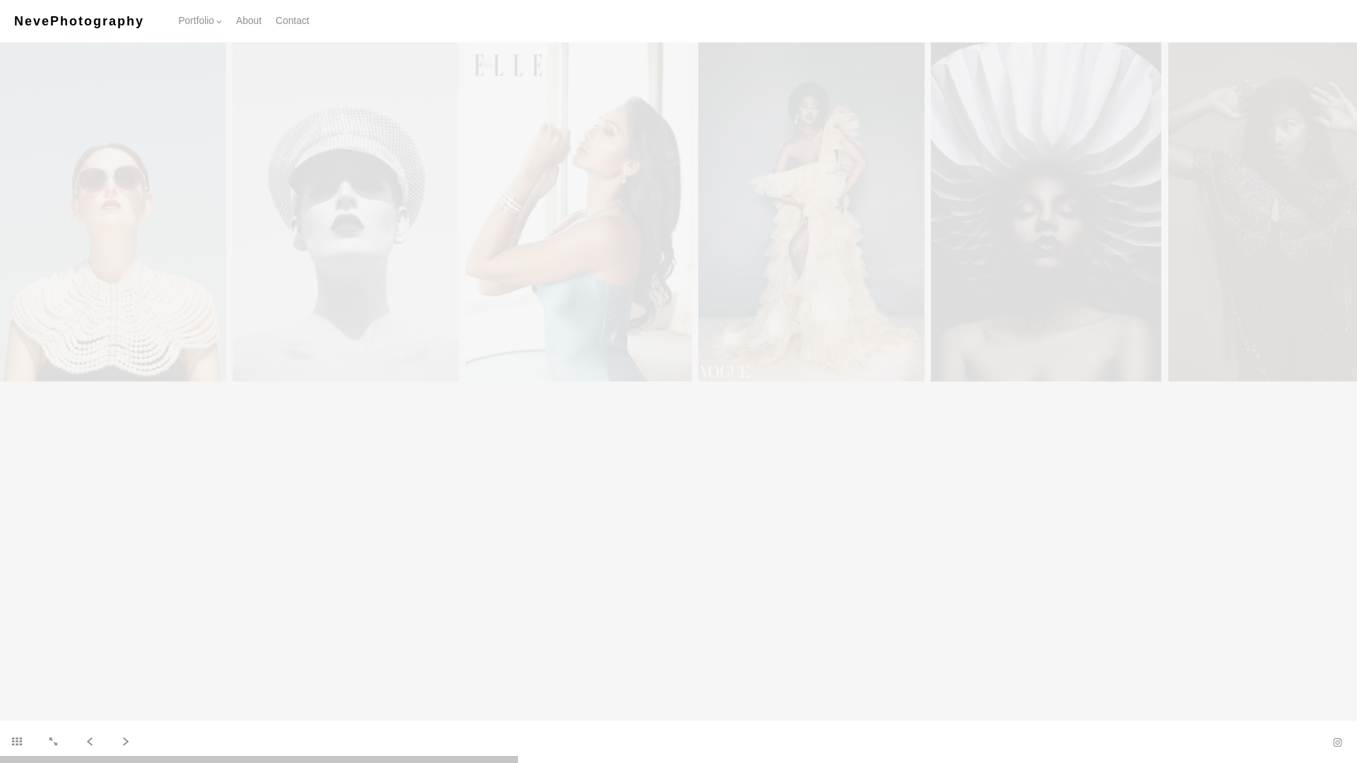website screenshot of https://steffieneve.me/