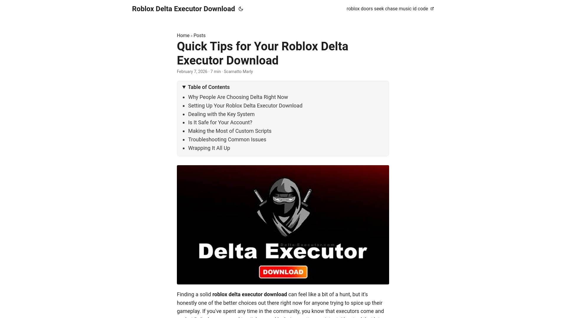 website screenshot of https://roblox-delta-executor-download.pages.dev/