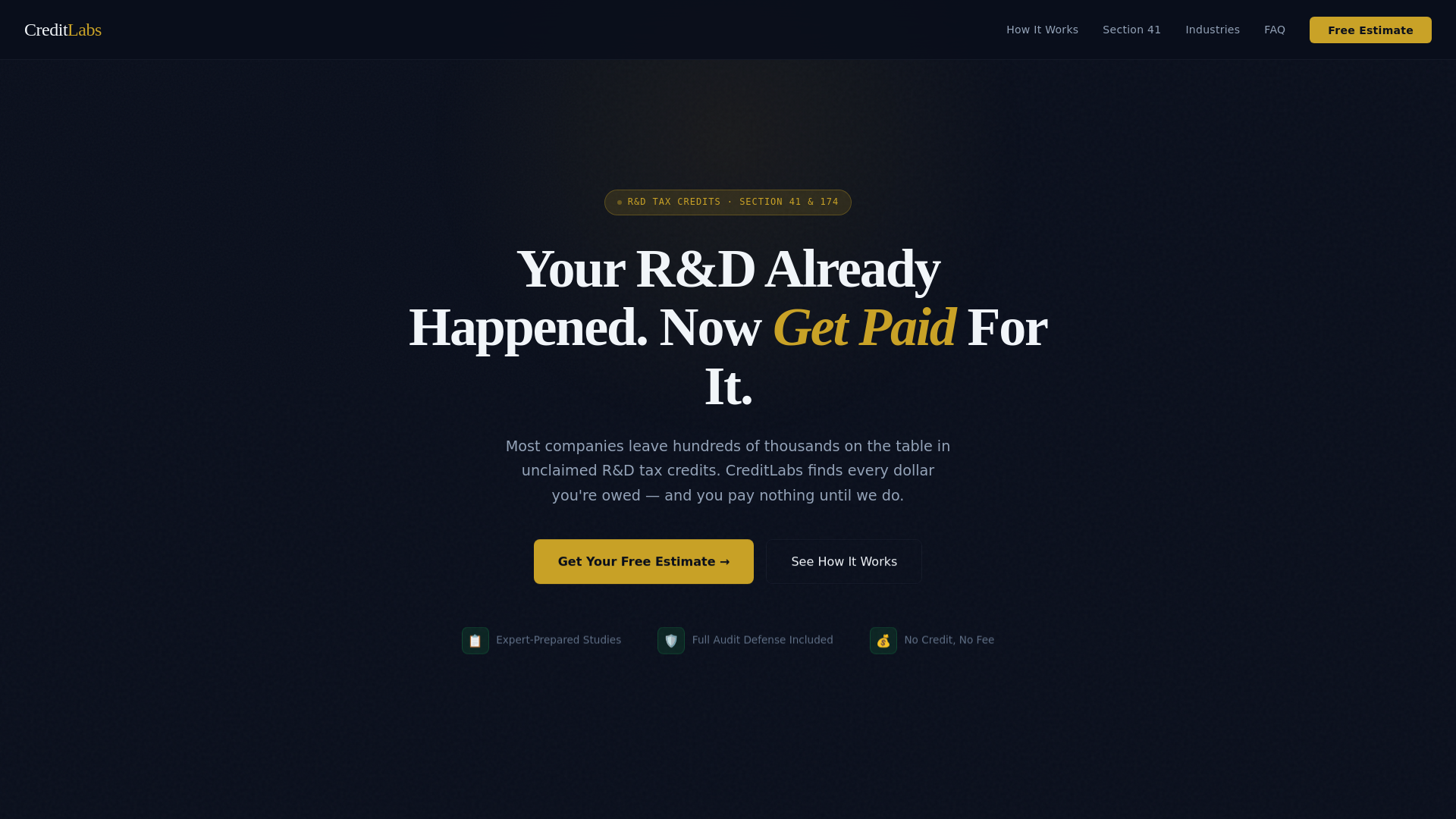 website screenshot of https://instantcreditlabsco.com/