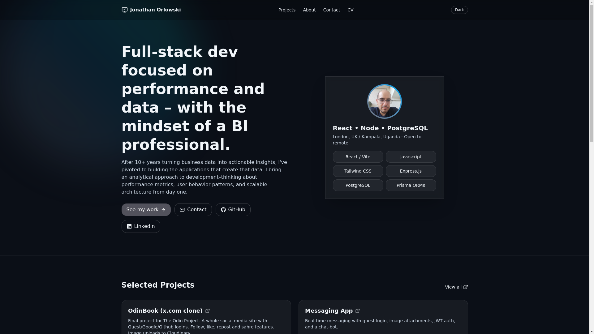 website screenshot of https://personal-website-asf.pages.dev/