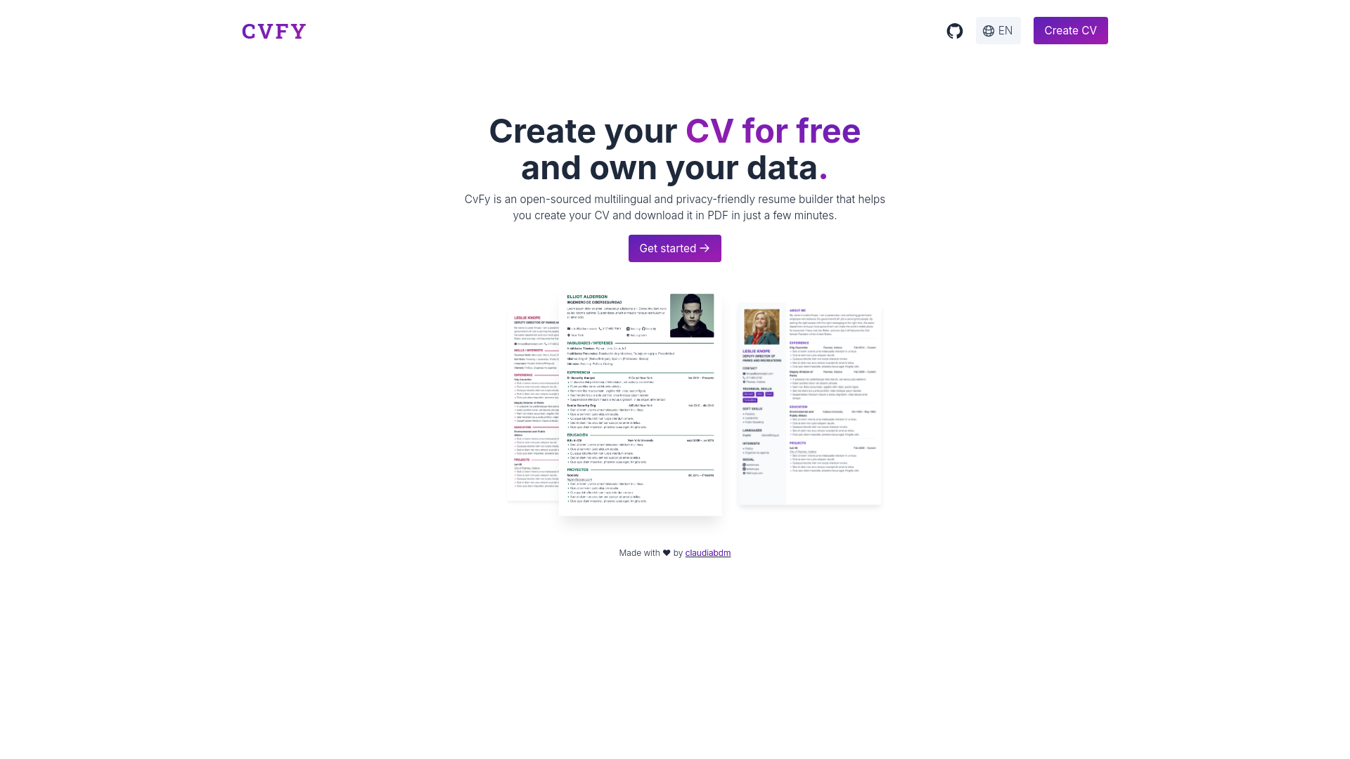 website screenshot of https://cvadapter.pages.dev/
