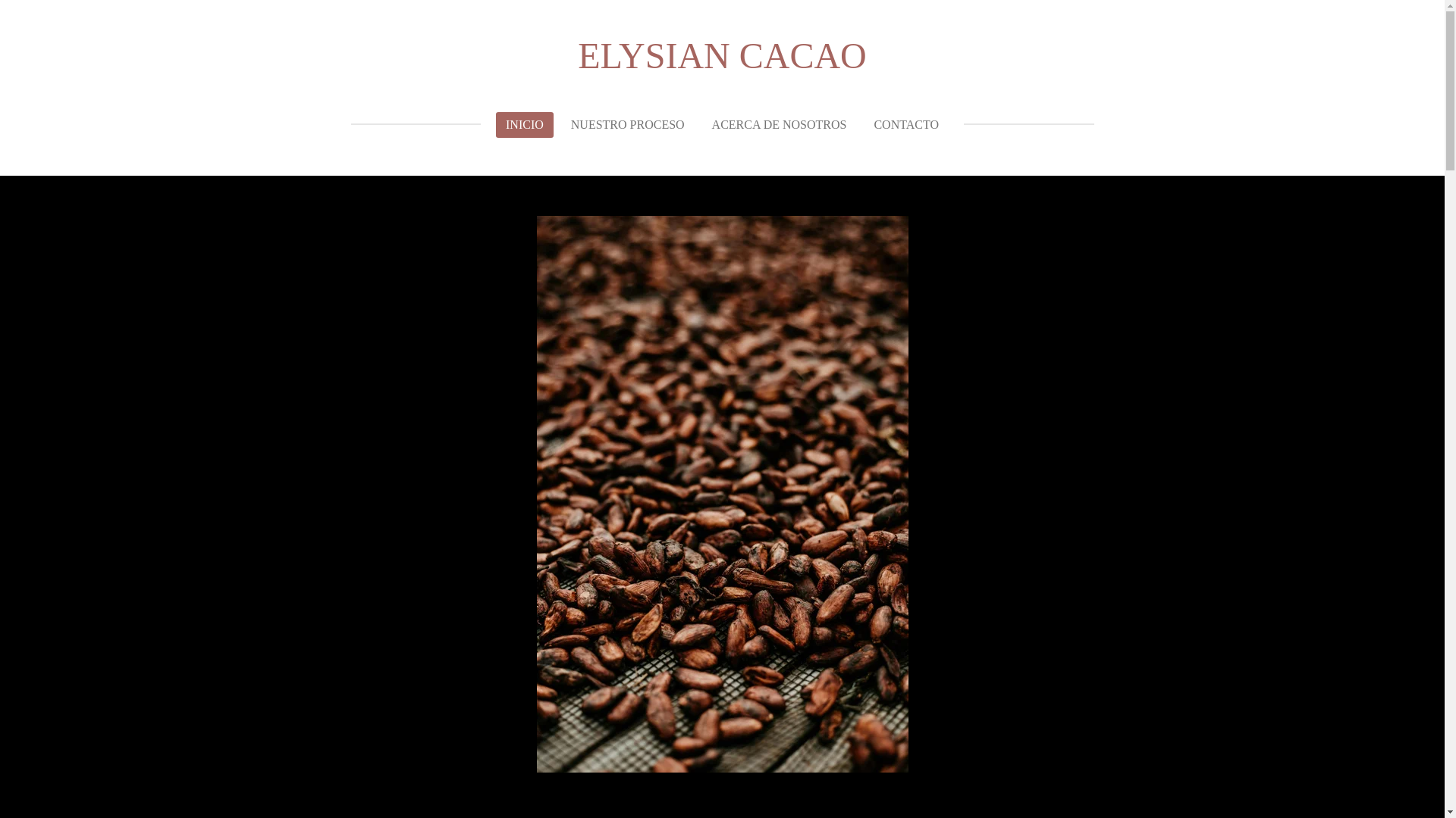 website screenshot of https://elysiancacao.com/