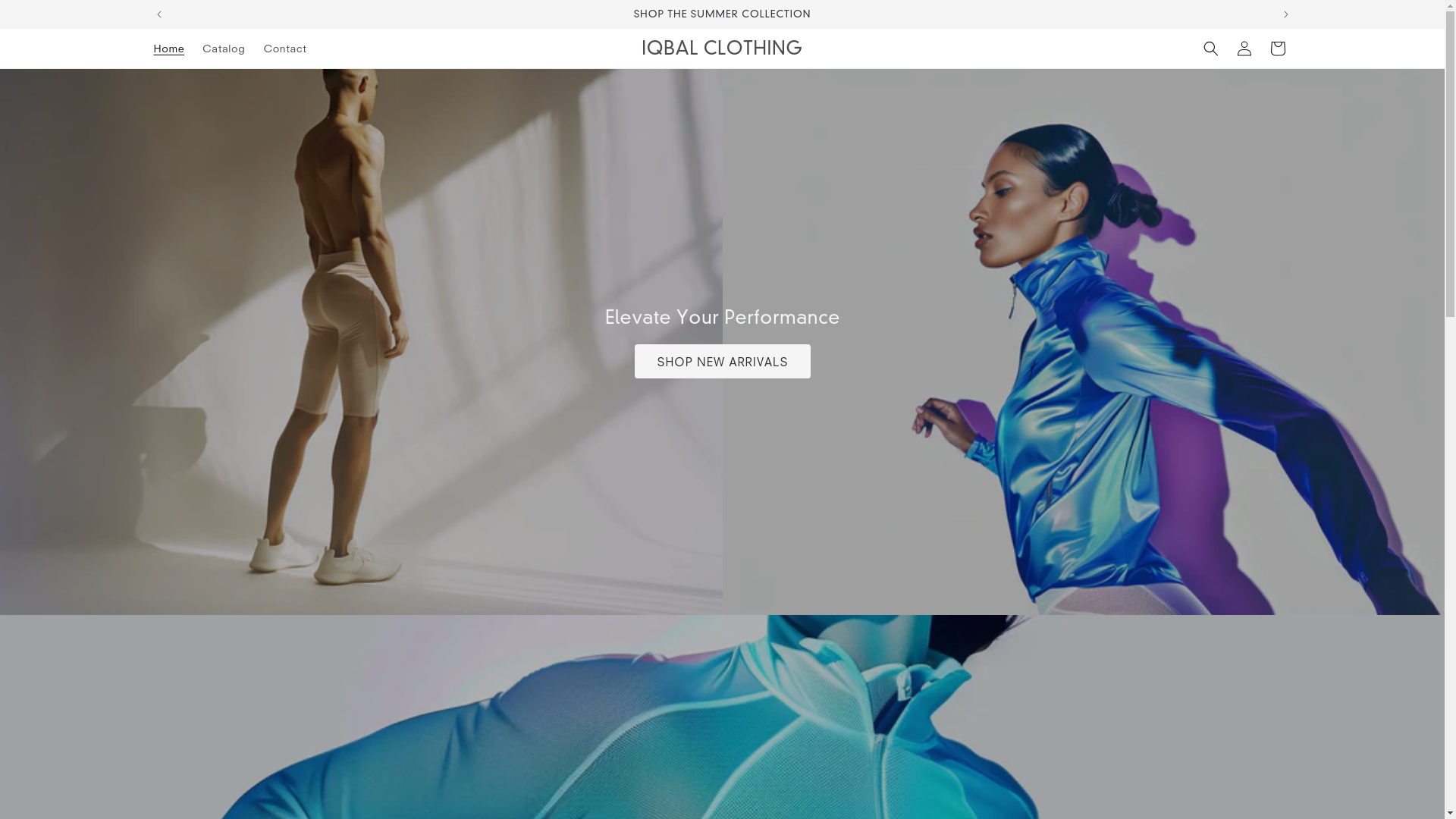 website screenshot of https://iqbalclothing.shop/