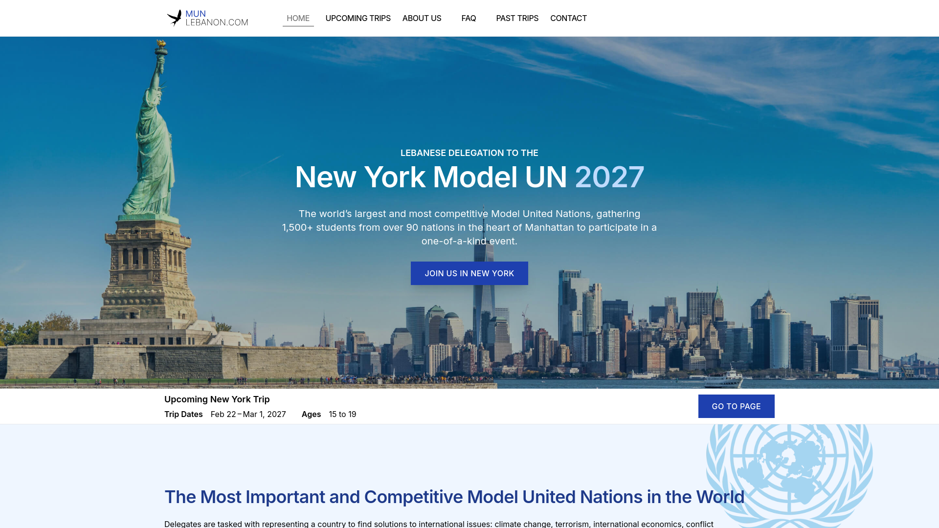website screenshot of https://mun-lebanon-com.pages.dev/