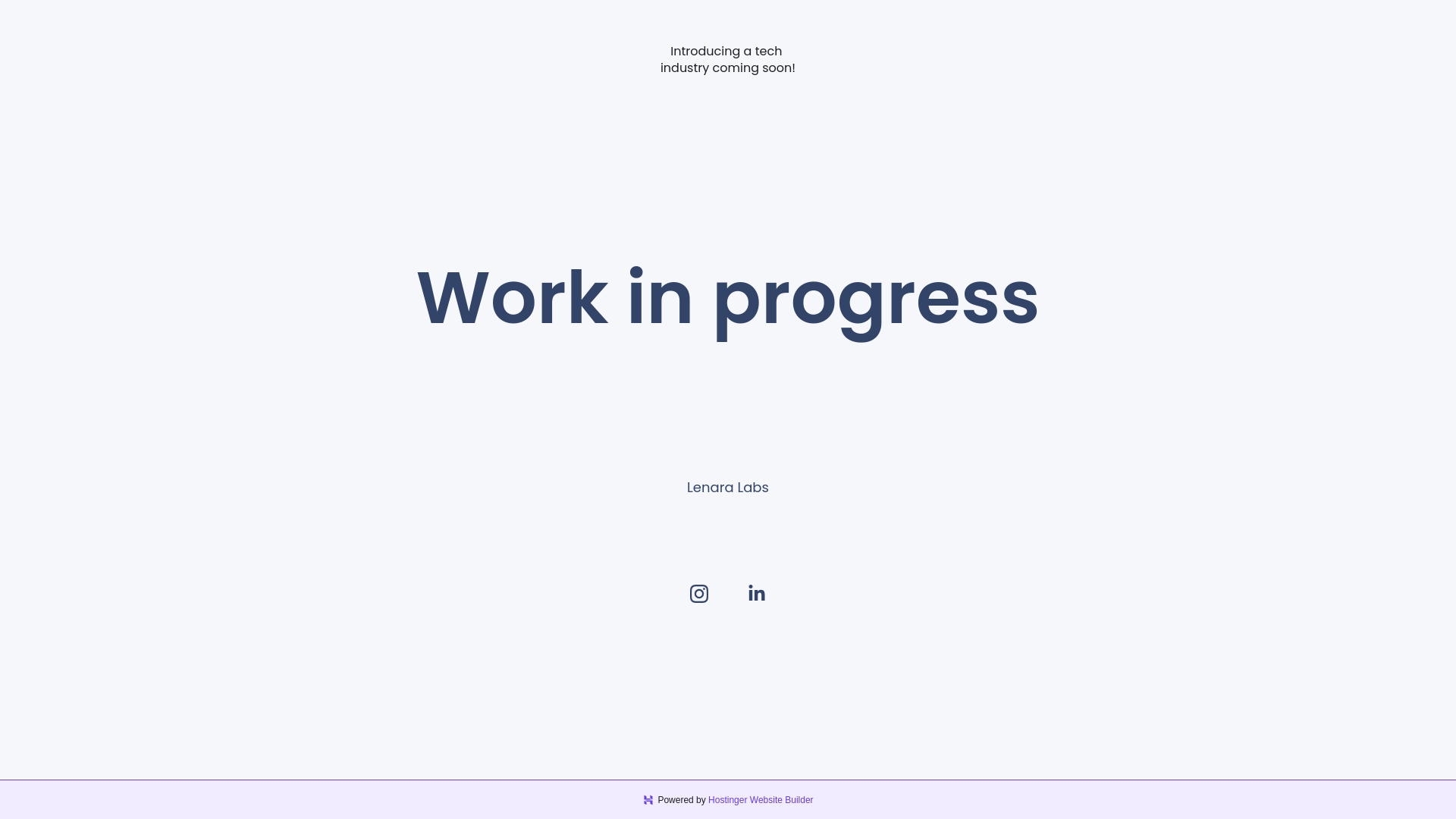 website screenshot of https://lenaralabs.com/