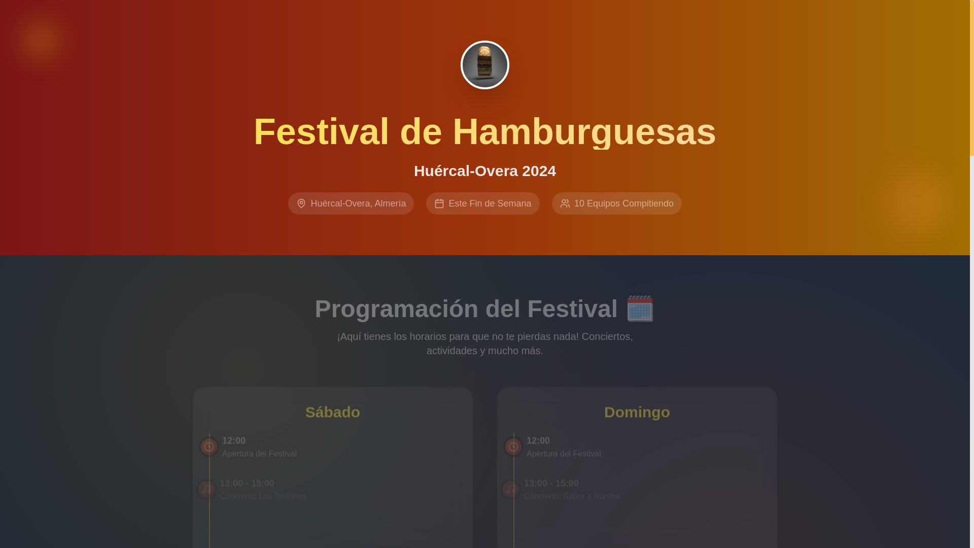website screenshot of https://huercalburgersound.es/