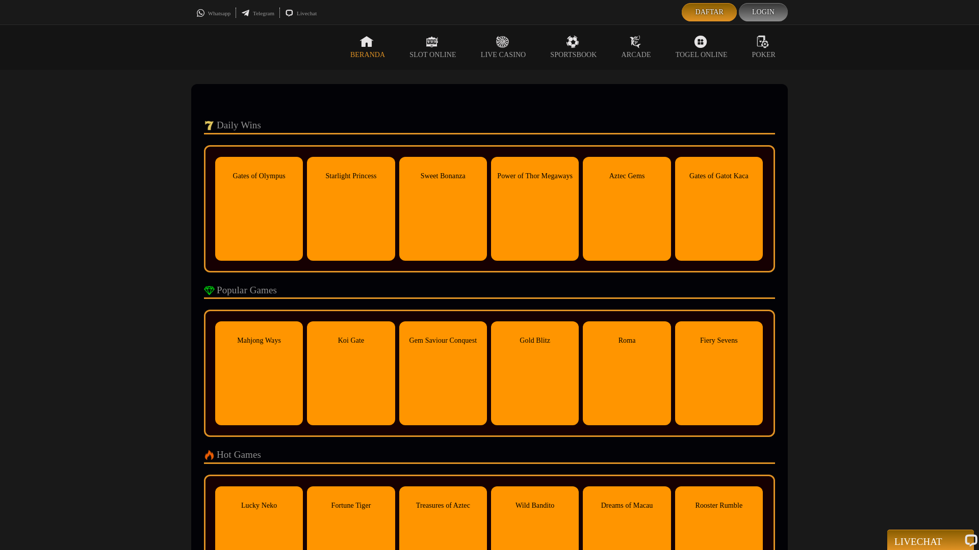 website screenshot of https://dttoto.sbs
