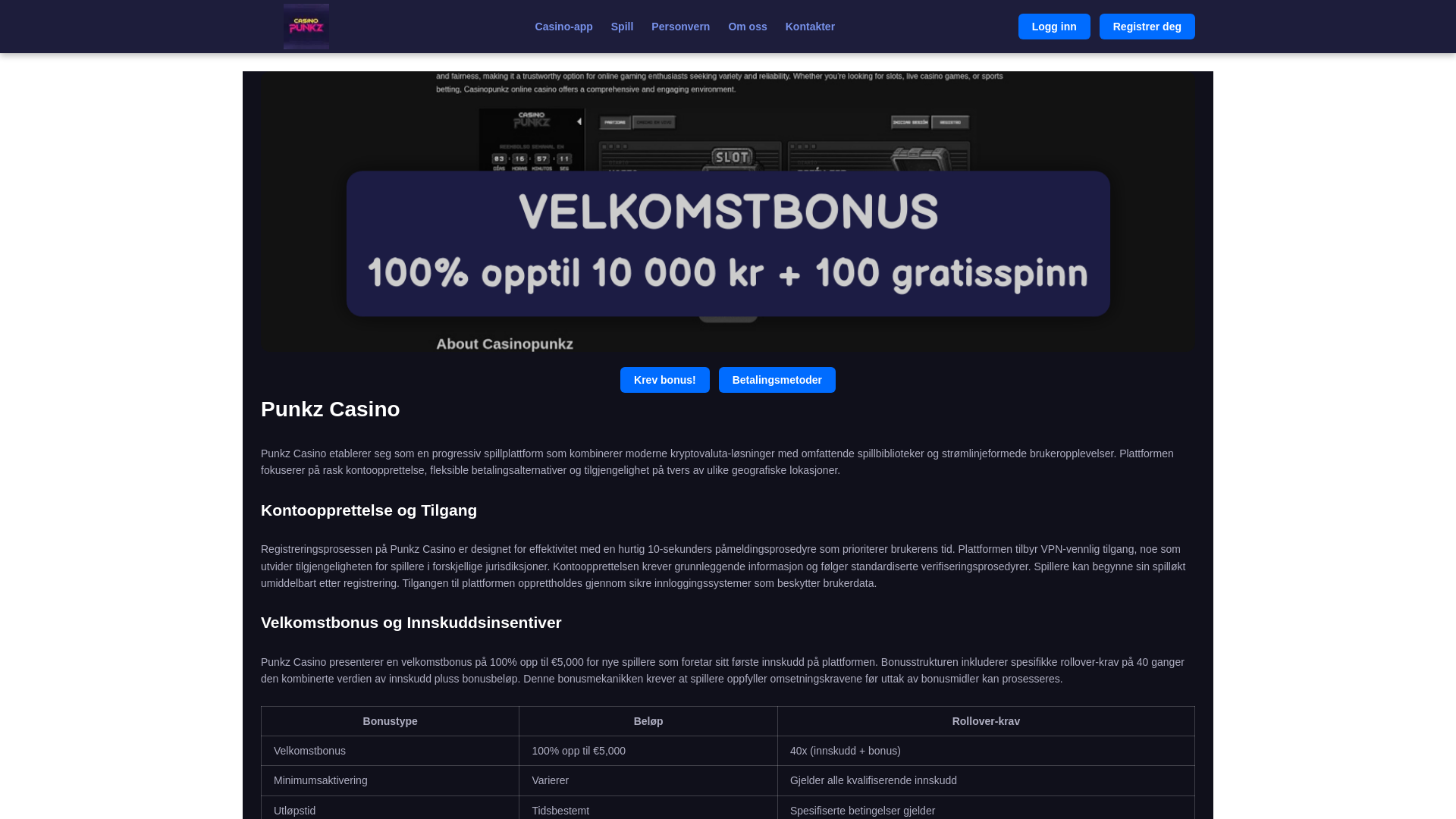 website screenshot of https://punkz-casino-com.pages.dev/