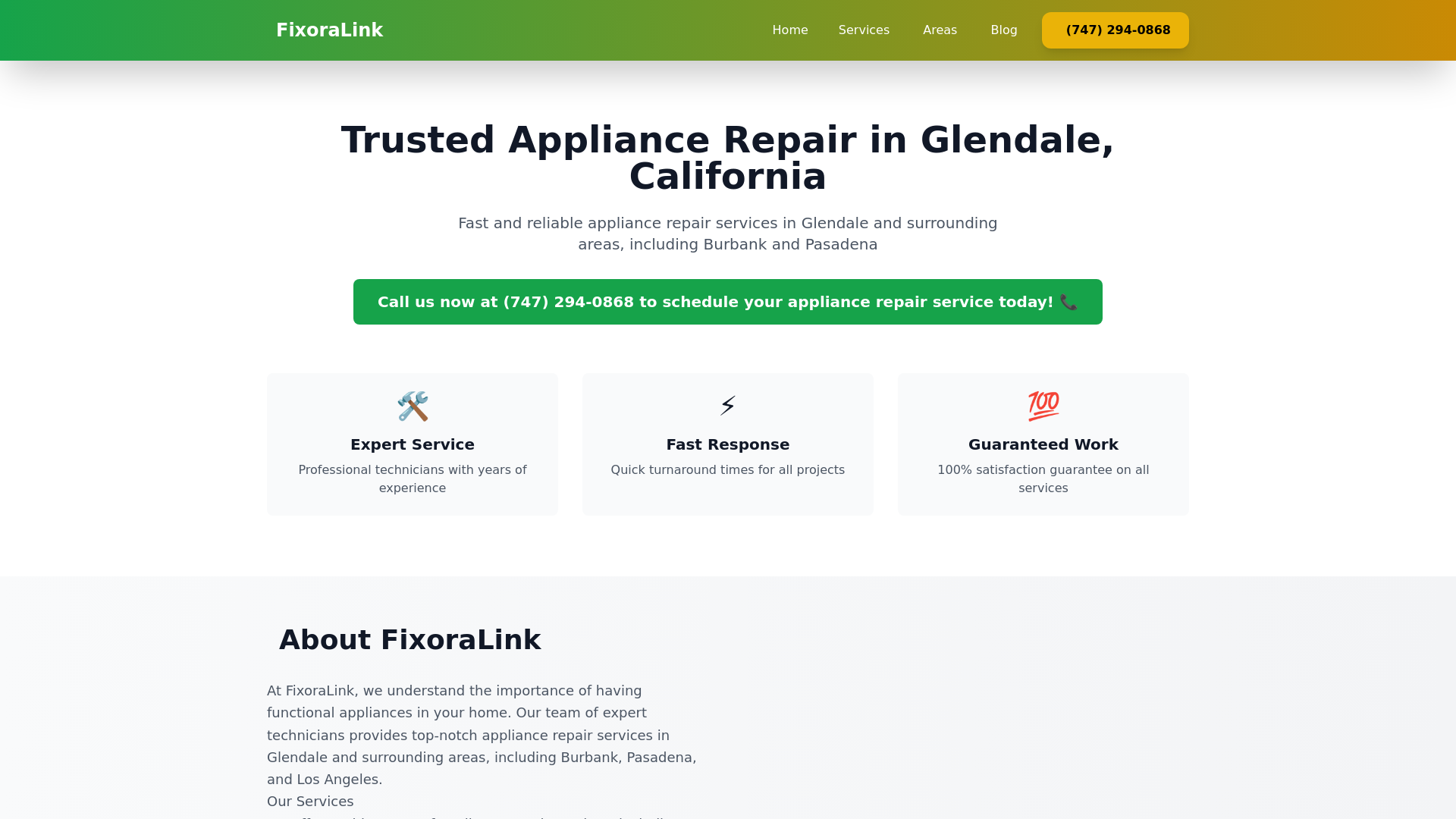 website screenshot of https://fixoralink.pages.dev/