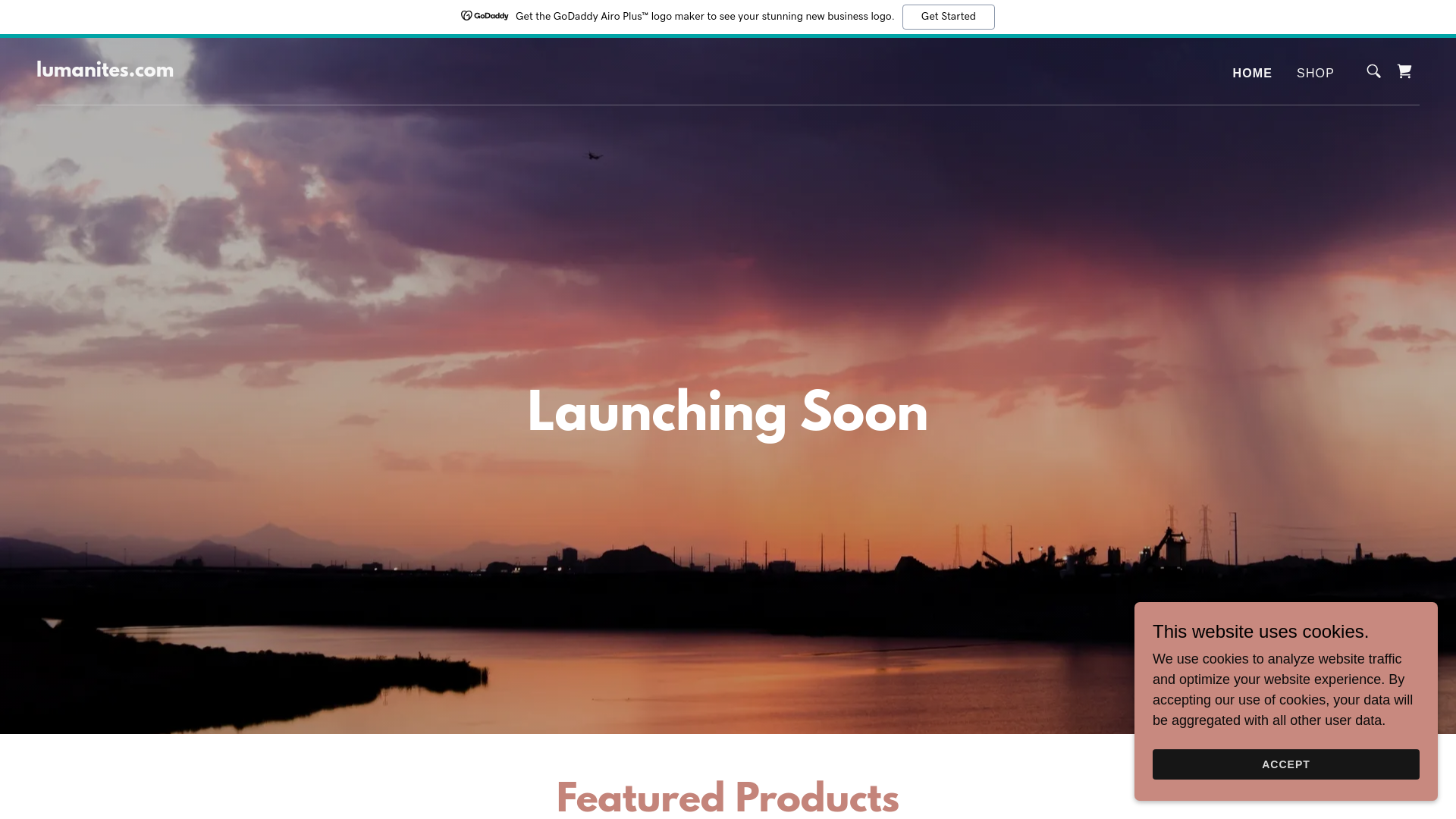 website screenshot of https://lumanites.com/