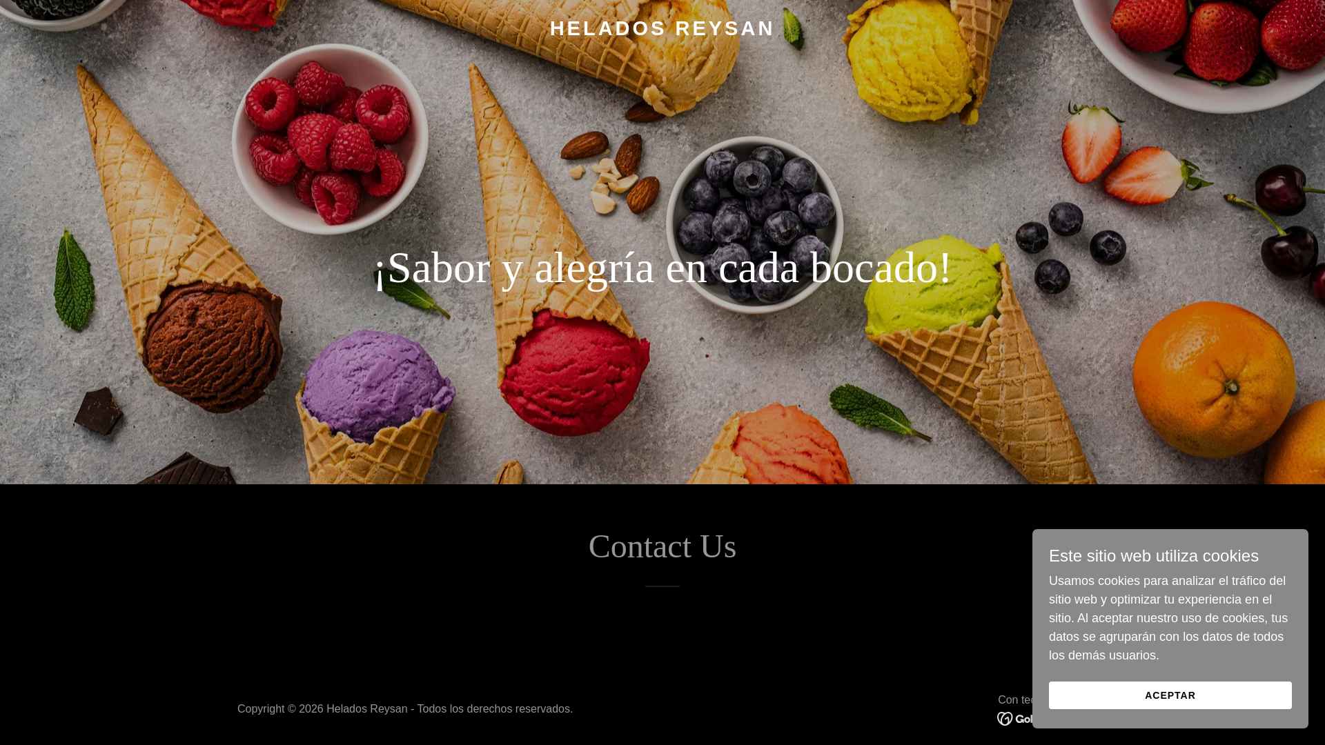 website screenshot of https://heladosreysan.mx/