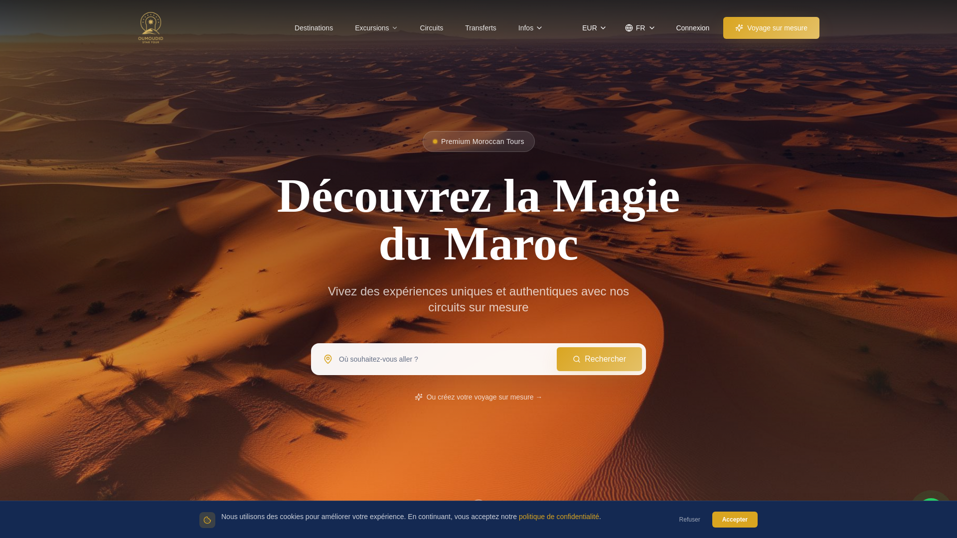 website screenshot of https://oumoudid-star-tour-d3wbs.sevalla.app