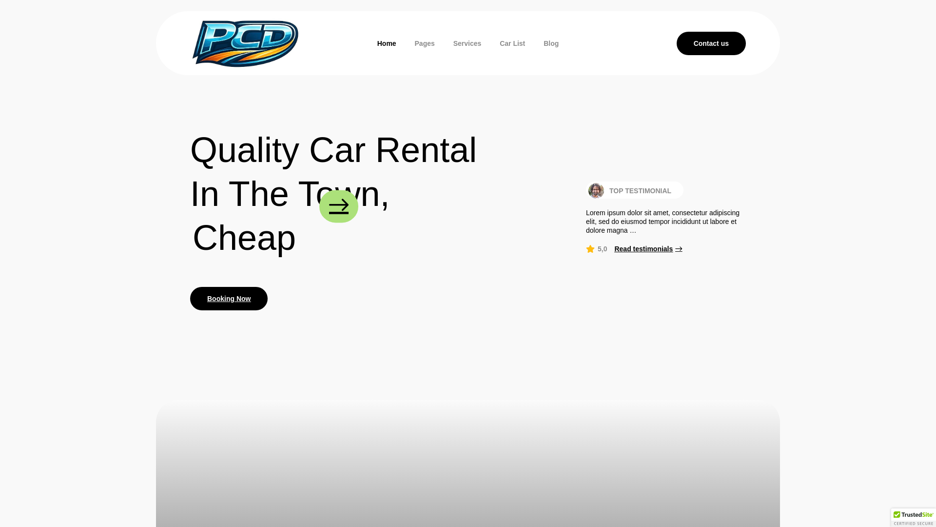 website screenshot of https://pacificcoastdrivers.com/