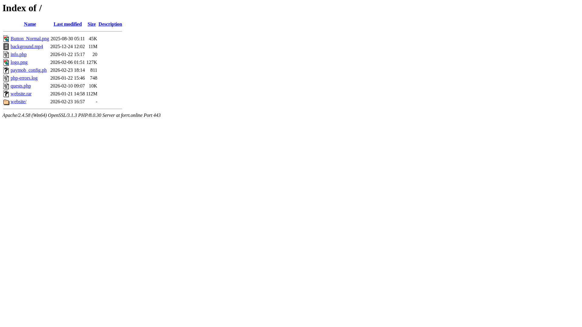 website screenshot of https://forrt.online/