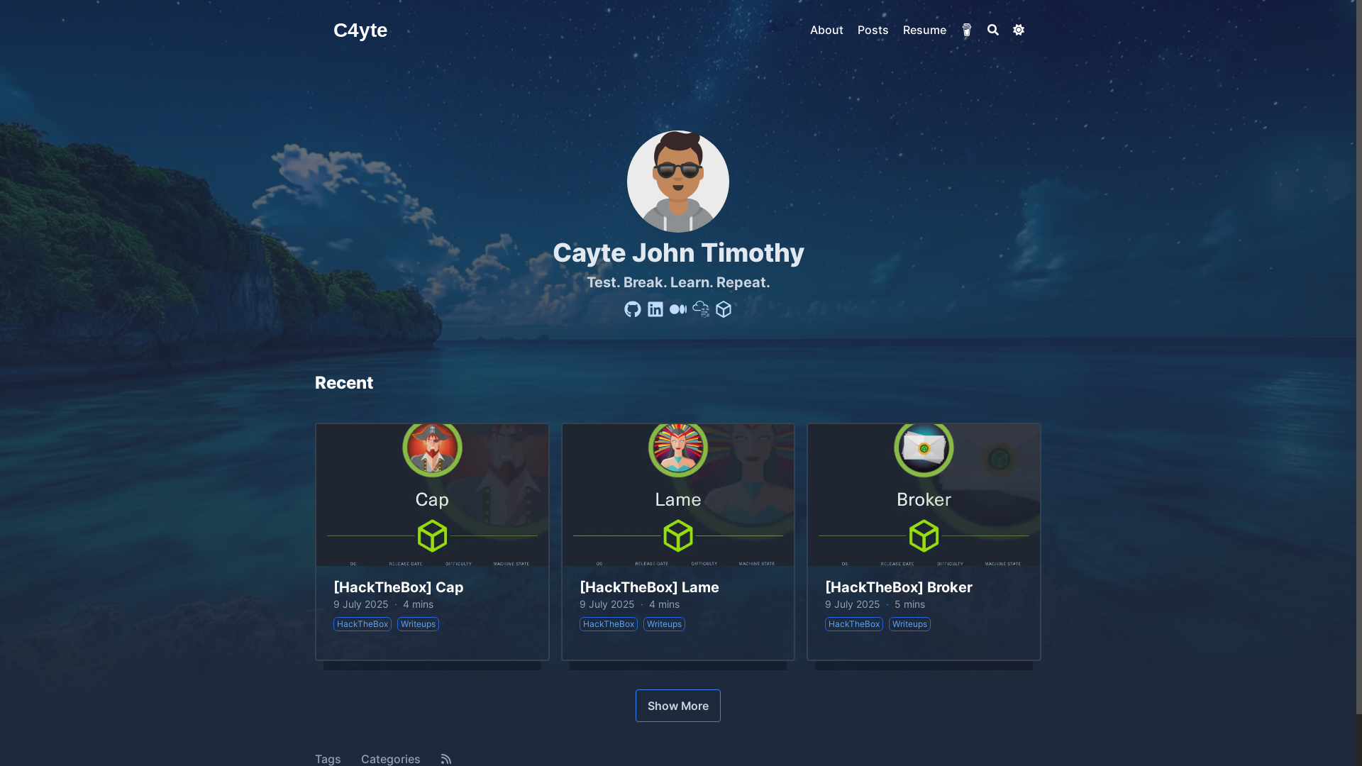 website screenshot of https://caytejohn-xyz.pages.dev/