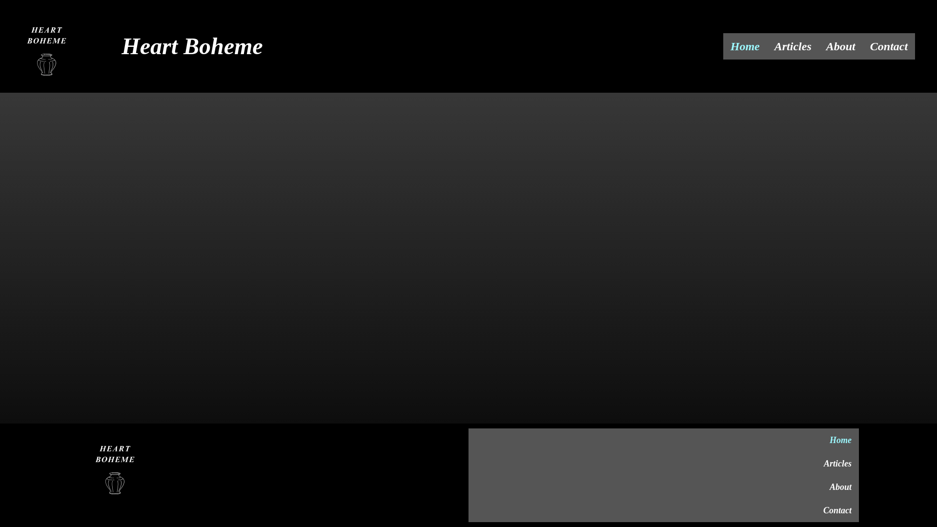 website screenshot of https://heart-boheme.com/