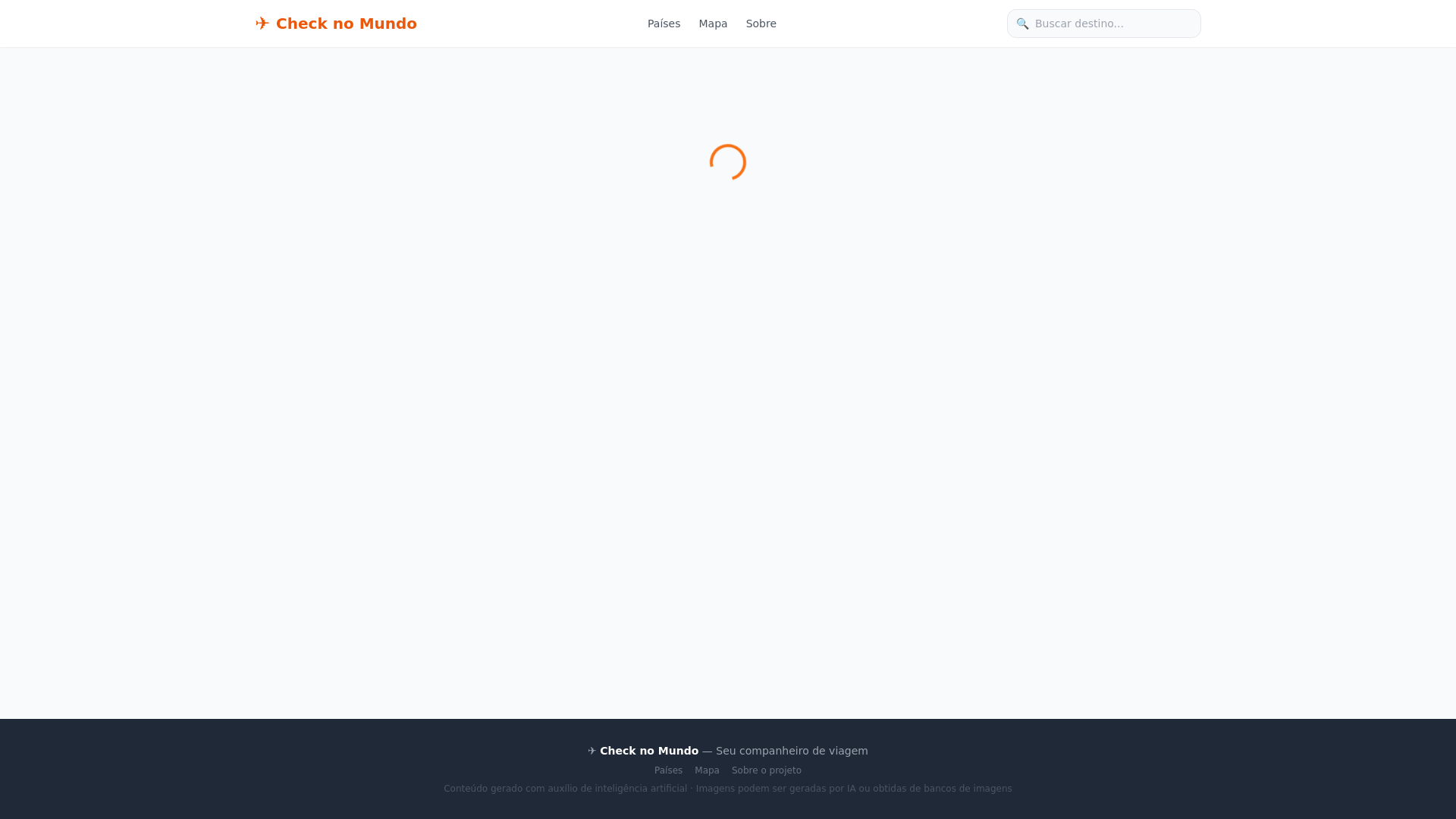 website screenshot of https://checknomundo.com.br/