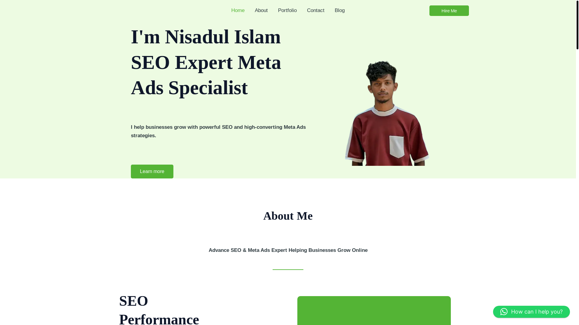 website screenshot of https://nisadulislam.com/