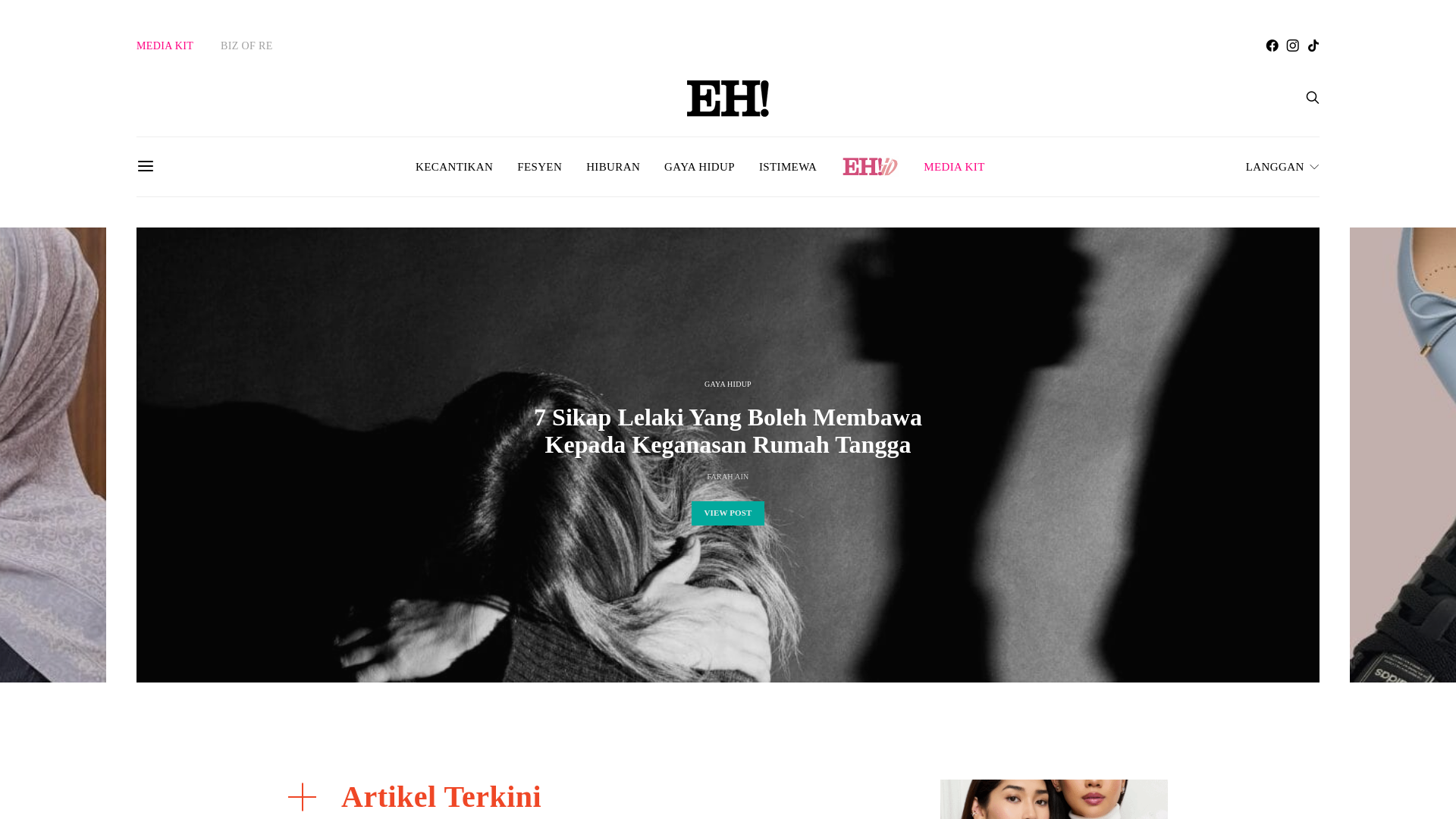 website screenshot of https://eh.my