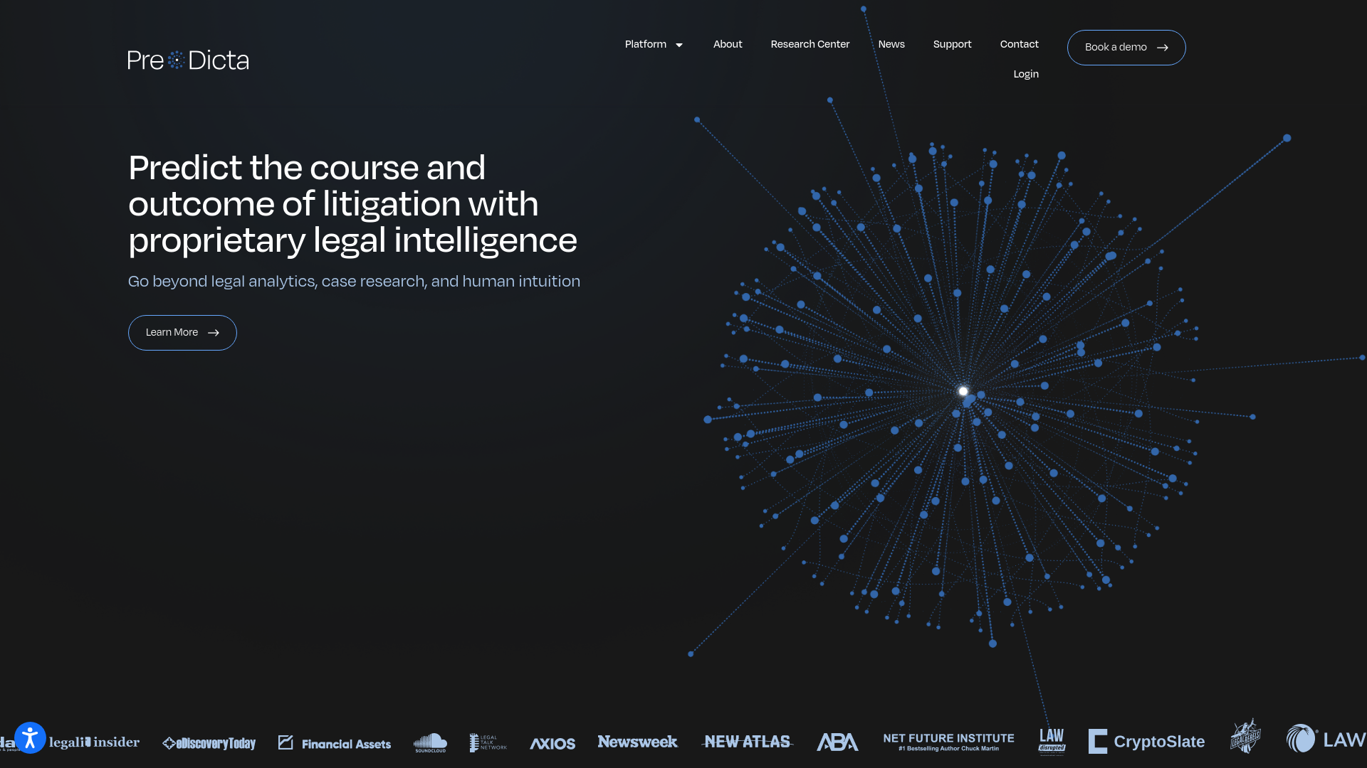website screenshot of https://pre-dictatech.com/