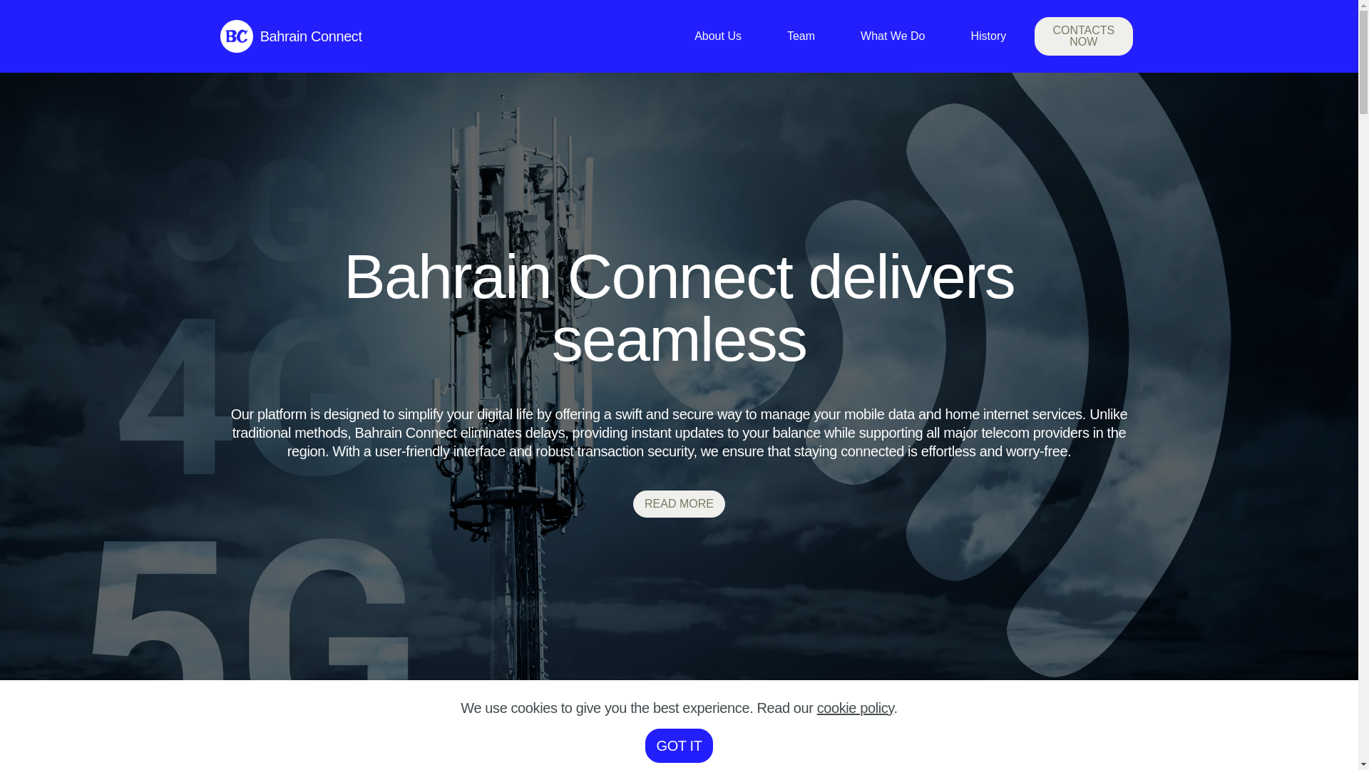 website screenshot of https://bahrconnect.live/