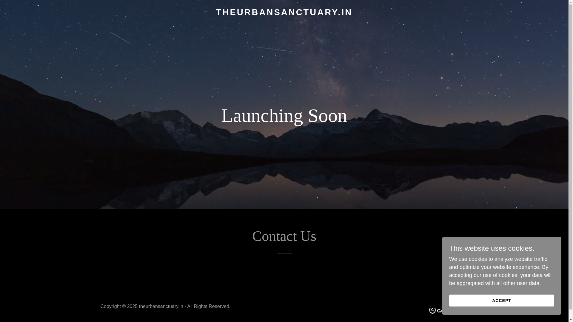 website screenshot of https://theurbansanctuary.in/