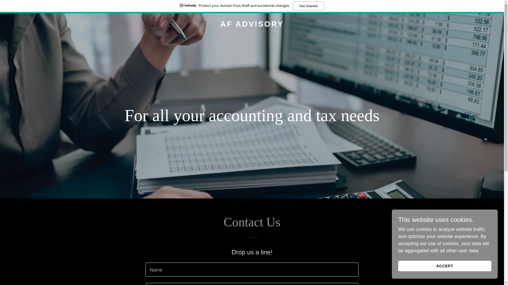 website screenshot of https://afadvisory.ca/