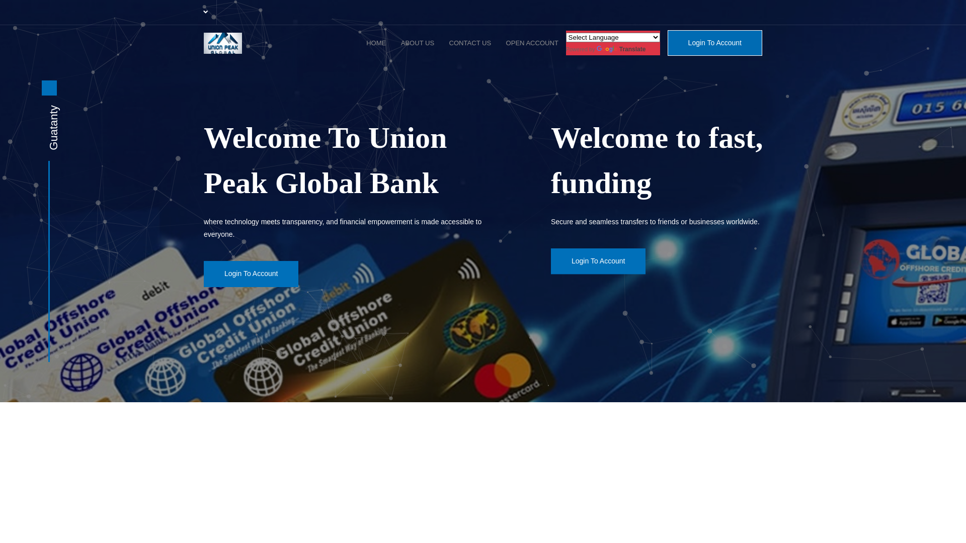 website screenshot of https://unionpeakglobal.com/