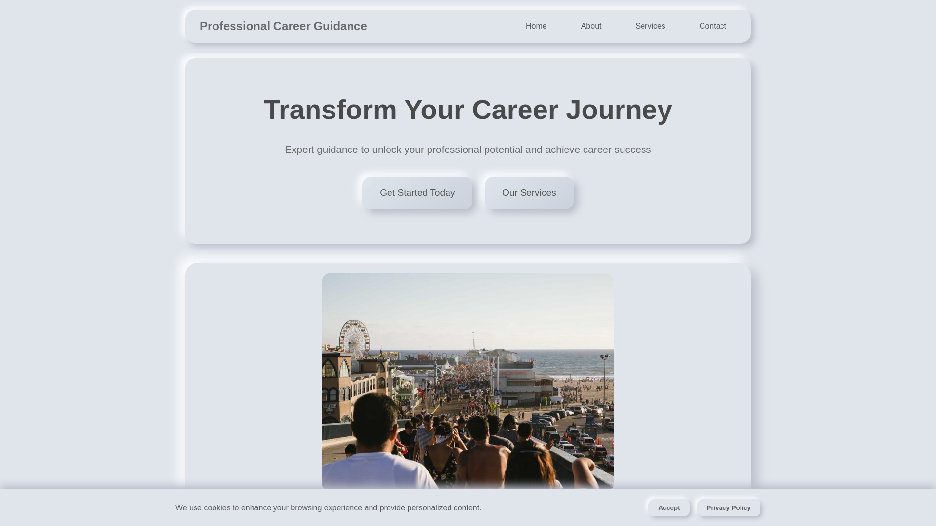 website screenshot of https://professionalcareerguiding.xyz/