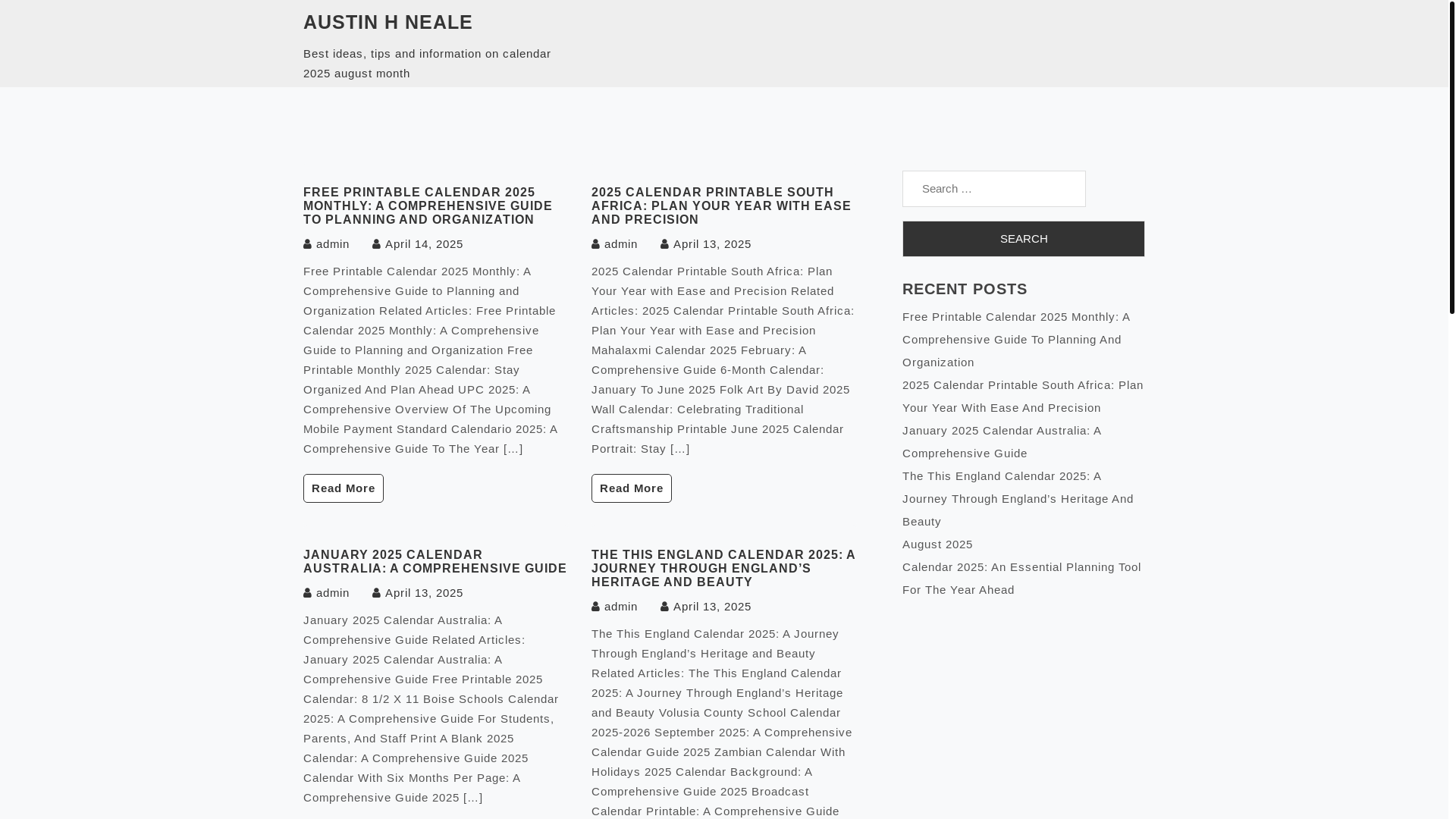 website screenshot of https://austinhneale.pages.dev/